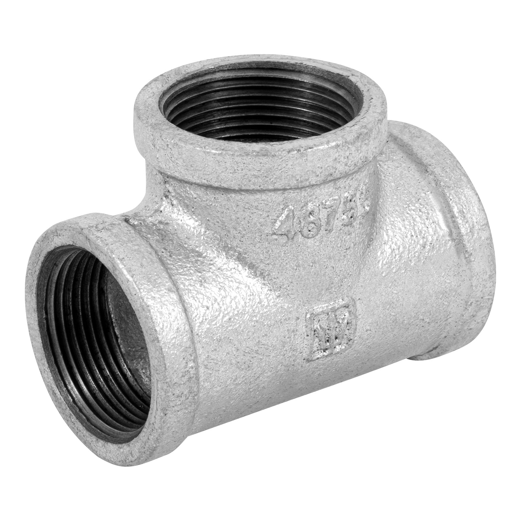 Tee sencilla, acero galvanizado, 1-1/4' Foset