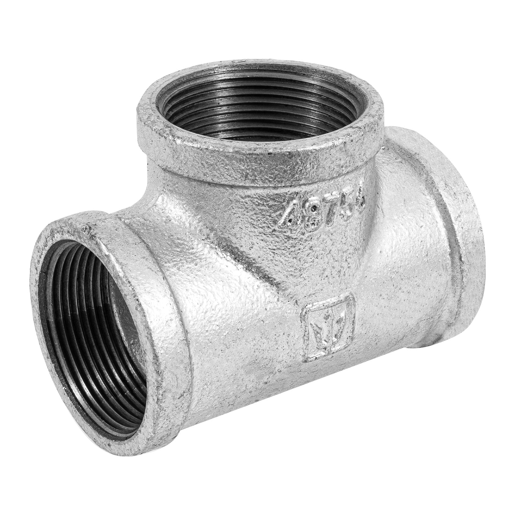 Tee sencilla, acero galvanizado, 1-1/2' Foset