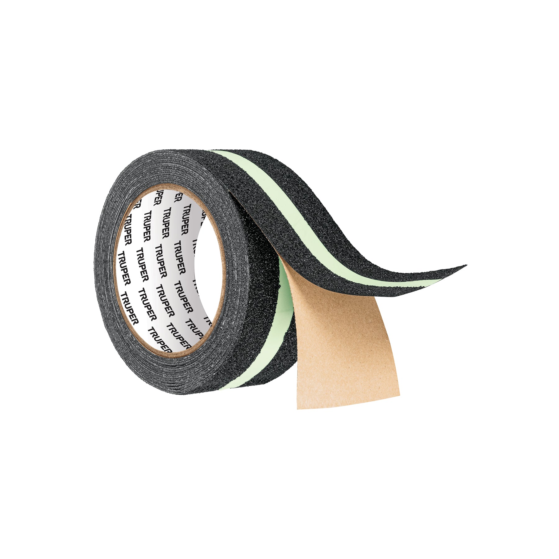 Truper CIA-25L, Rollo de 5 m cinta antiderrapante fotoluminiscente 50 mm con abrasivo