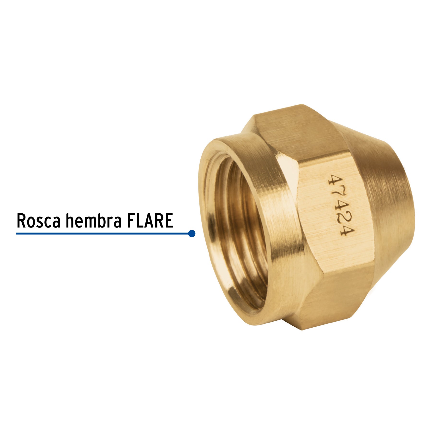 Foset CLG-301, Tapón hembra de 3/8″, para gas