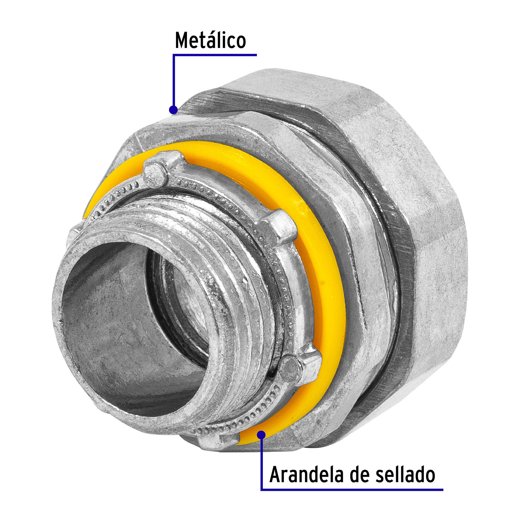 Volteck CLQ-1/2R, Conector para tubo