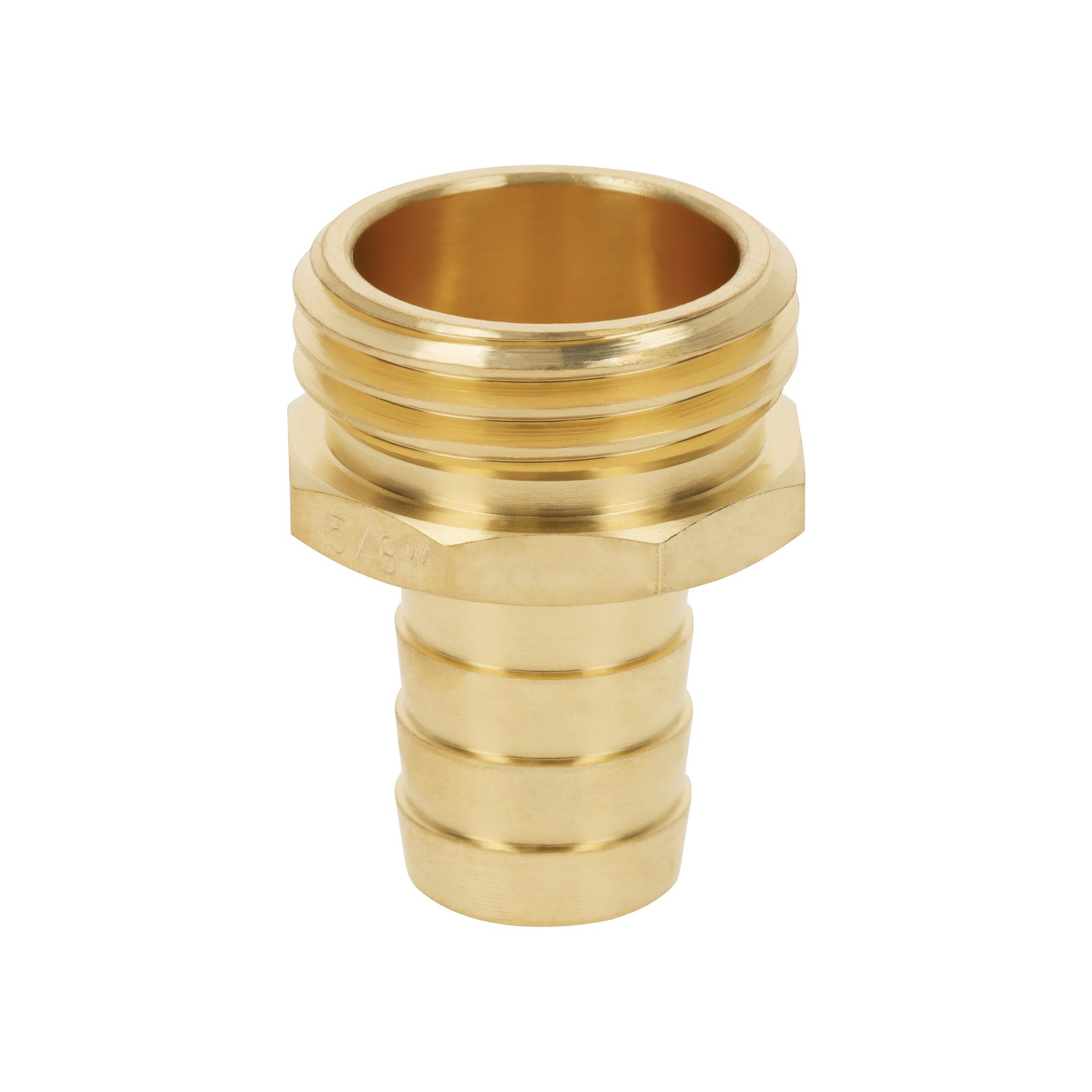 Truper CM-5/8B, Conector de latón sólido, macho, 5/8″