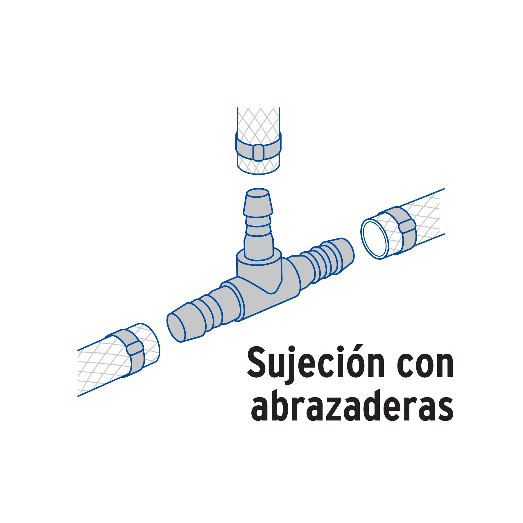 Tee inserción reducción, 3/4' x 1/2' Foset