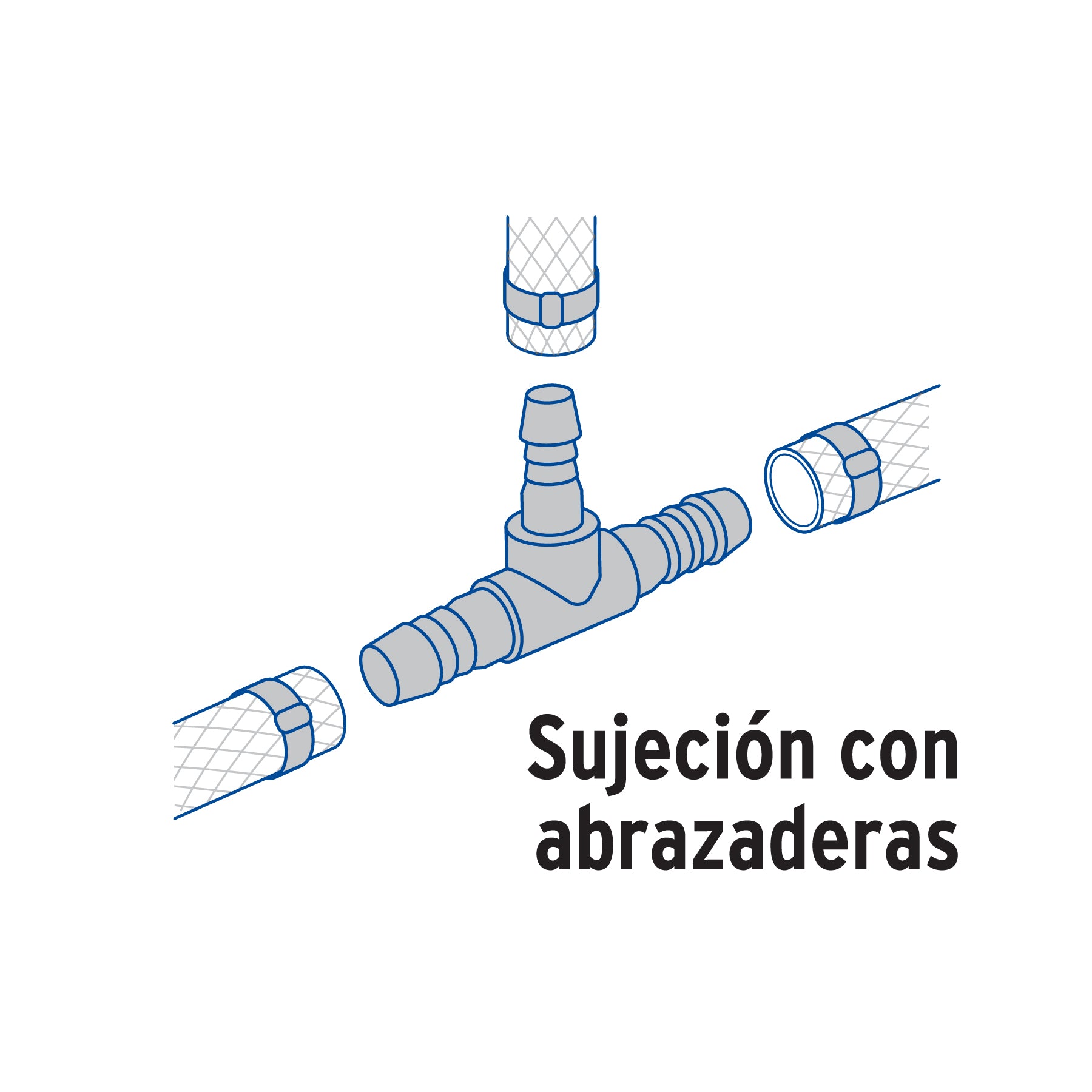 Tee inserción, 3/8' Foset