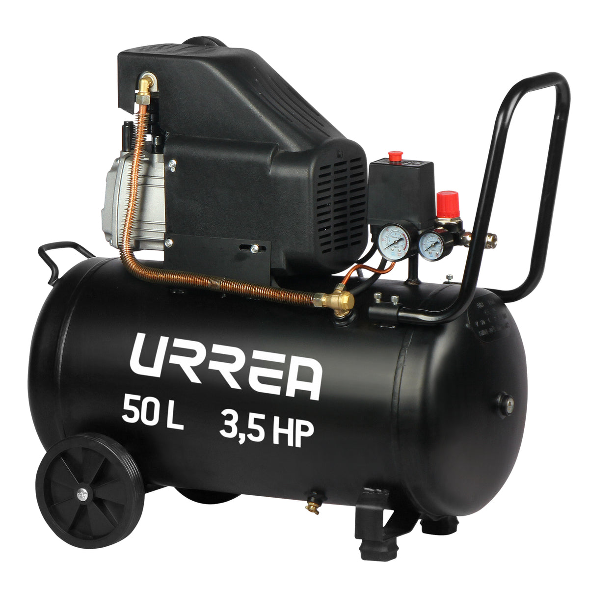 Compresor de aire eléctrico lubricado 50L, 3.5HP, 120V Urrea