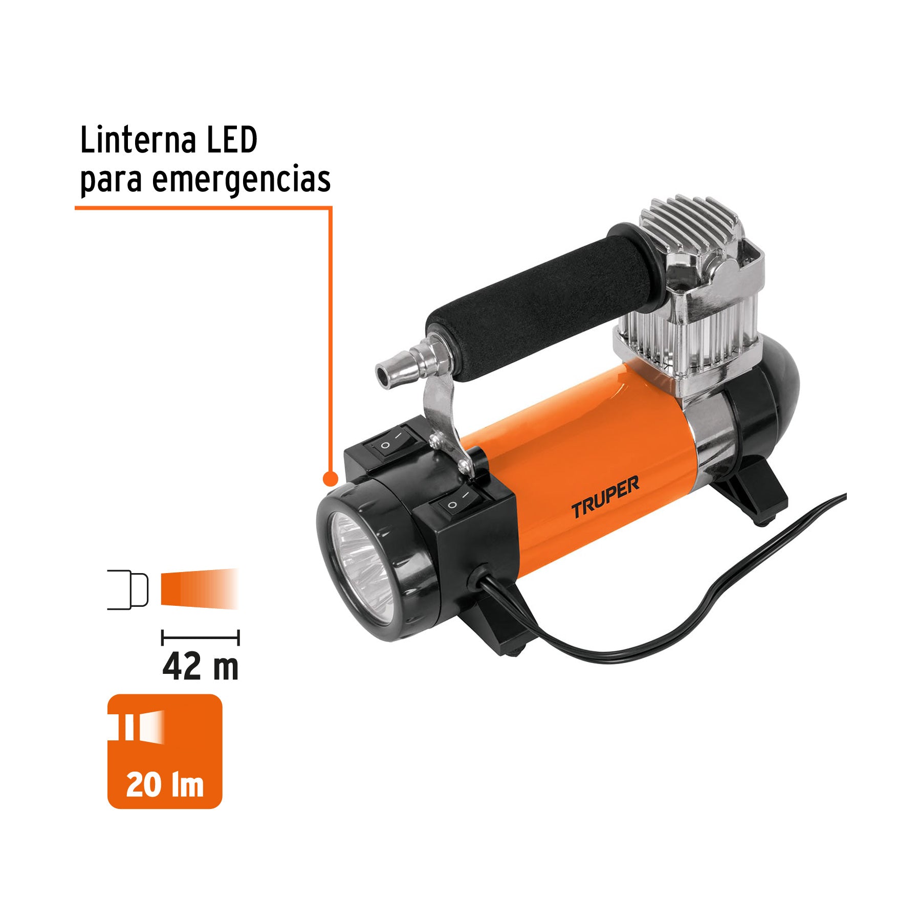 COMP-12 12V portable car air compressor with case