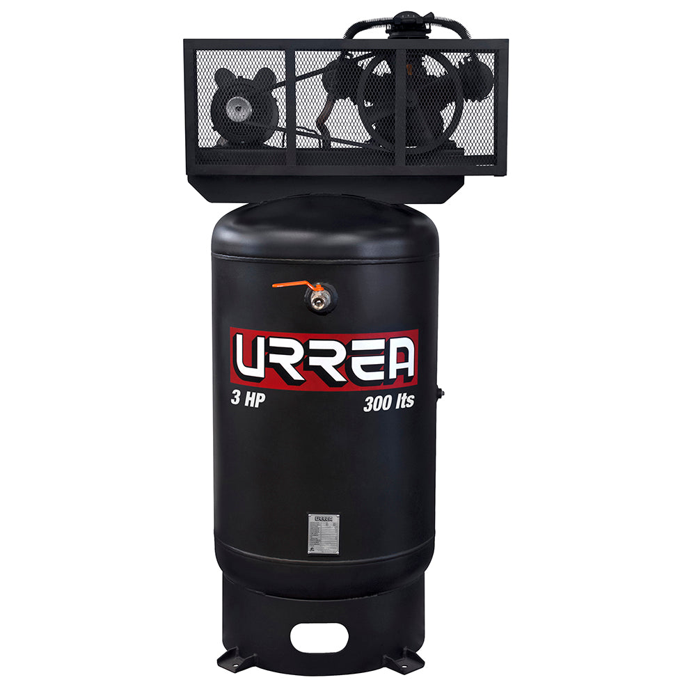 Compresor de aire eléctrico de banda vertical 300L, 3HP, 127V - 220V Urrea
