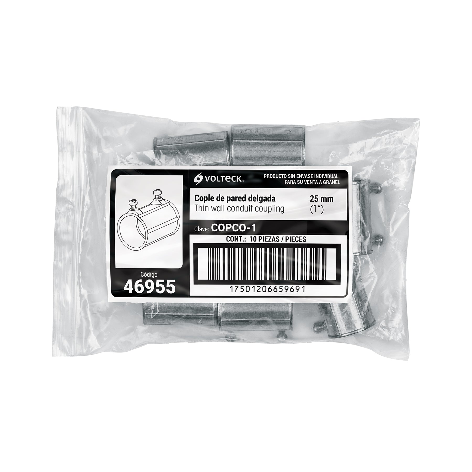 Volteck COPCO-1, Cople para tubo