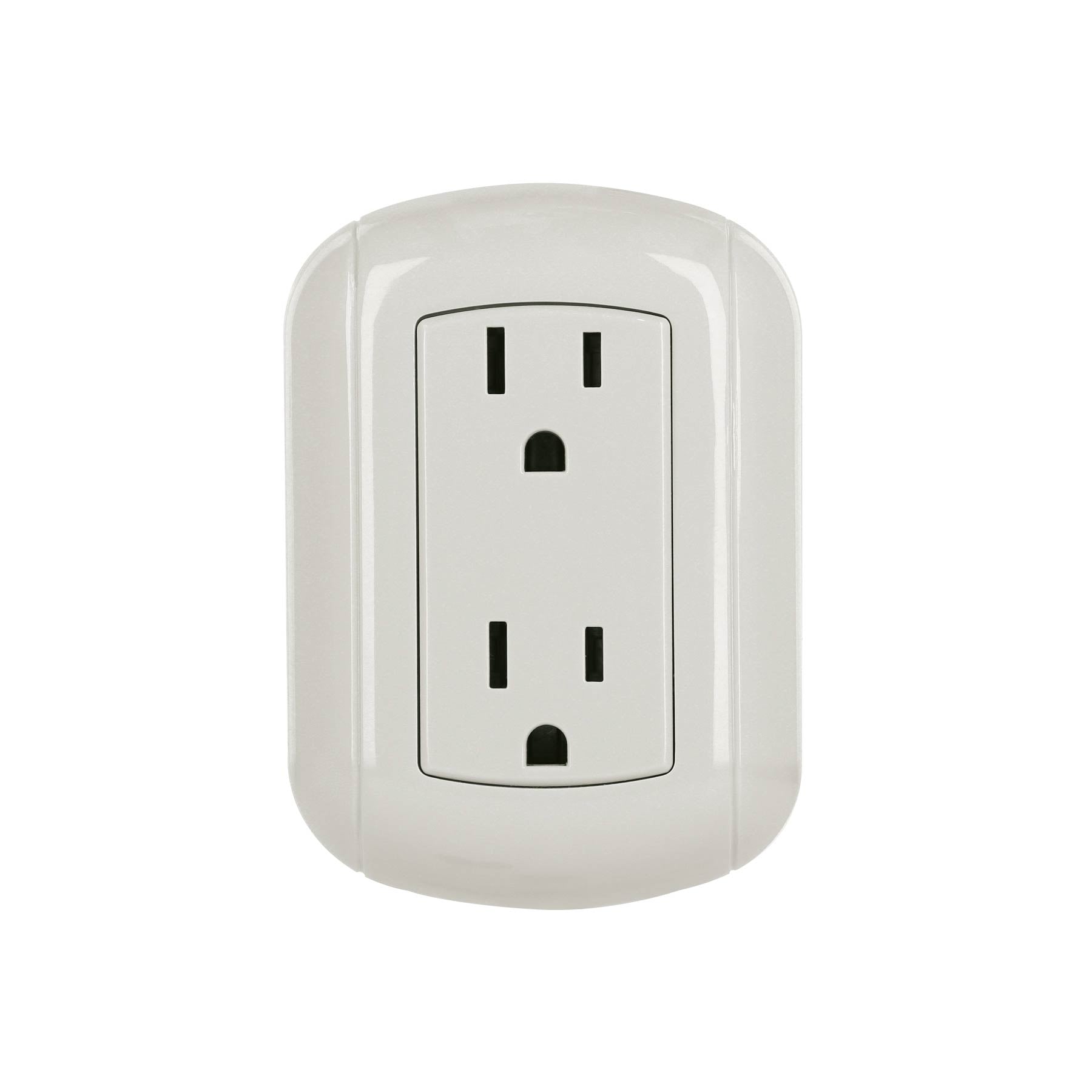 Volteck COSO-DA-2, Contacto de sobreponer dúplex, 2 polos + tierra Línea económica