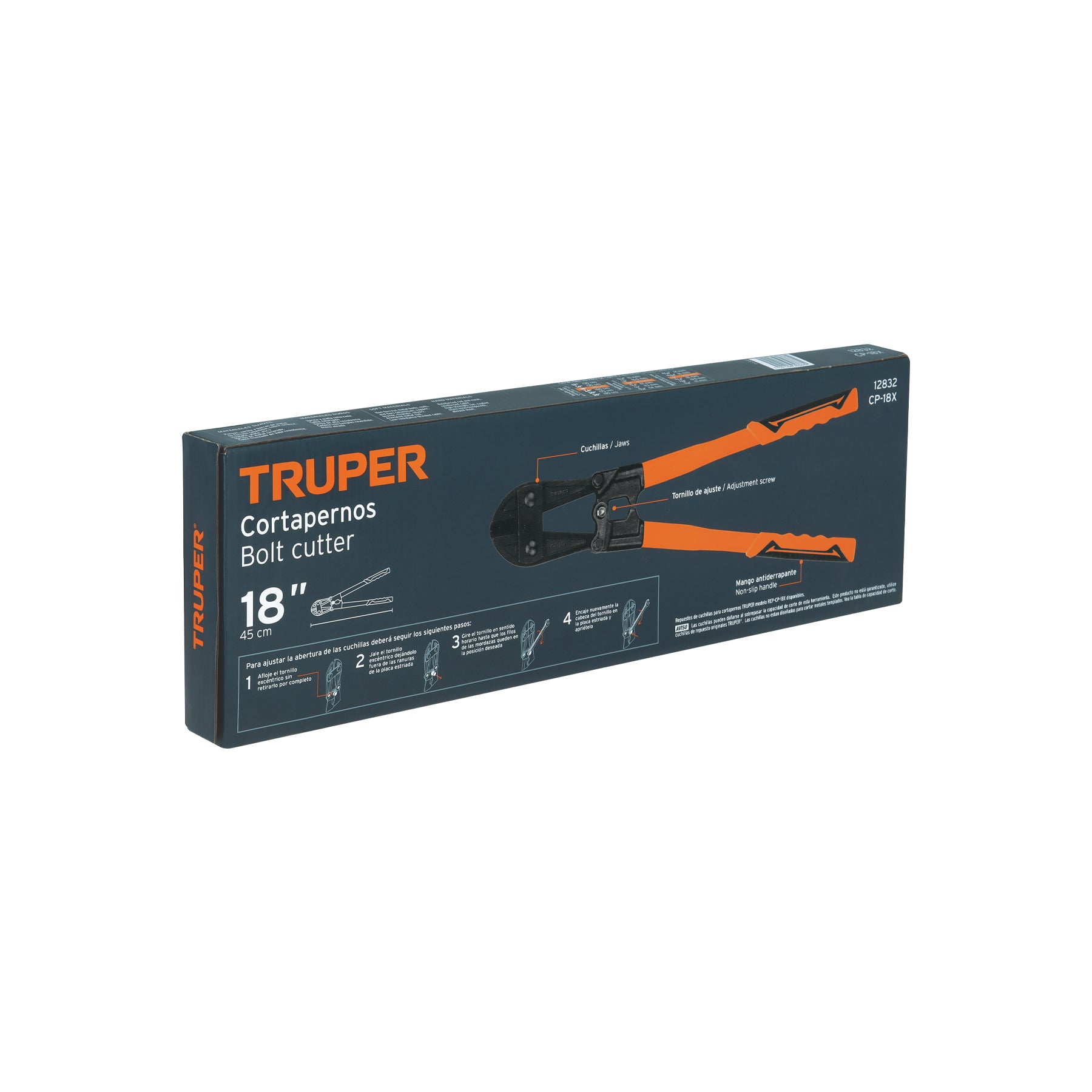 Truper CP-18X, Cortaperno 18″, cuchilla fabricada en acero al silicio