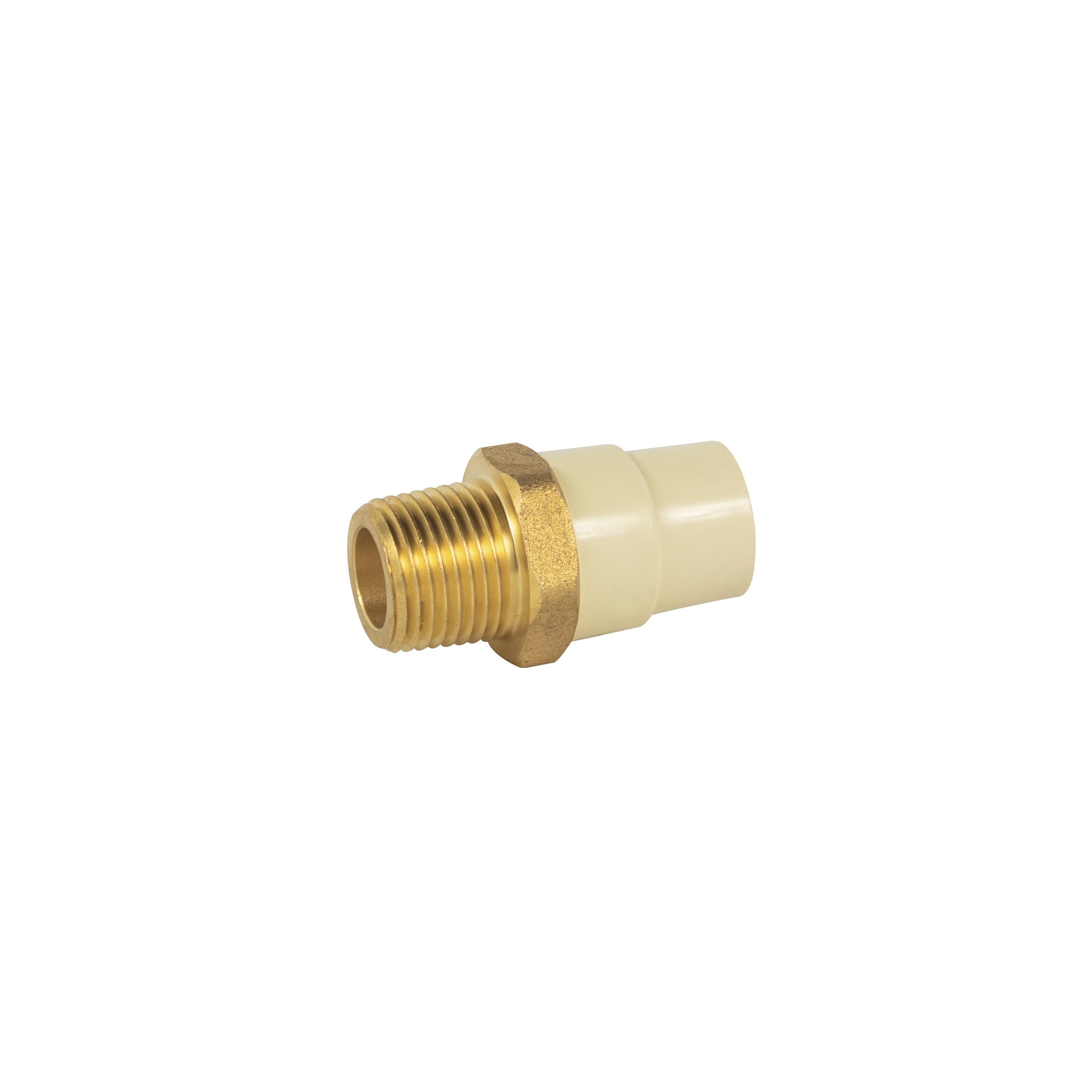 Foset Hidroflow CPVC-651, Adaptador macho de CPVC, con inserto metálico, 1/2″