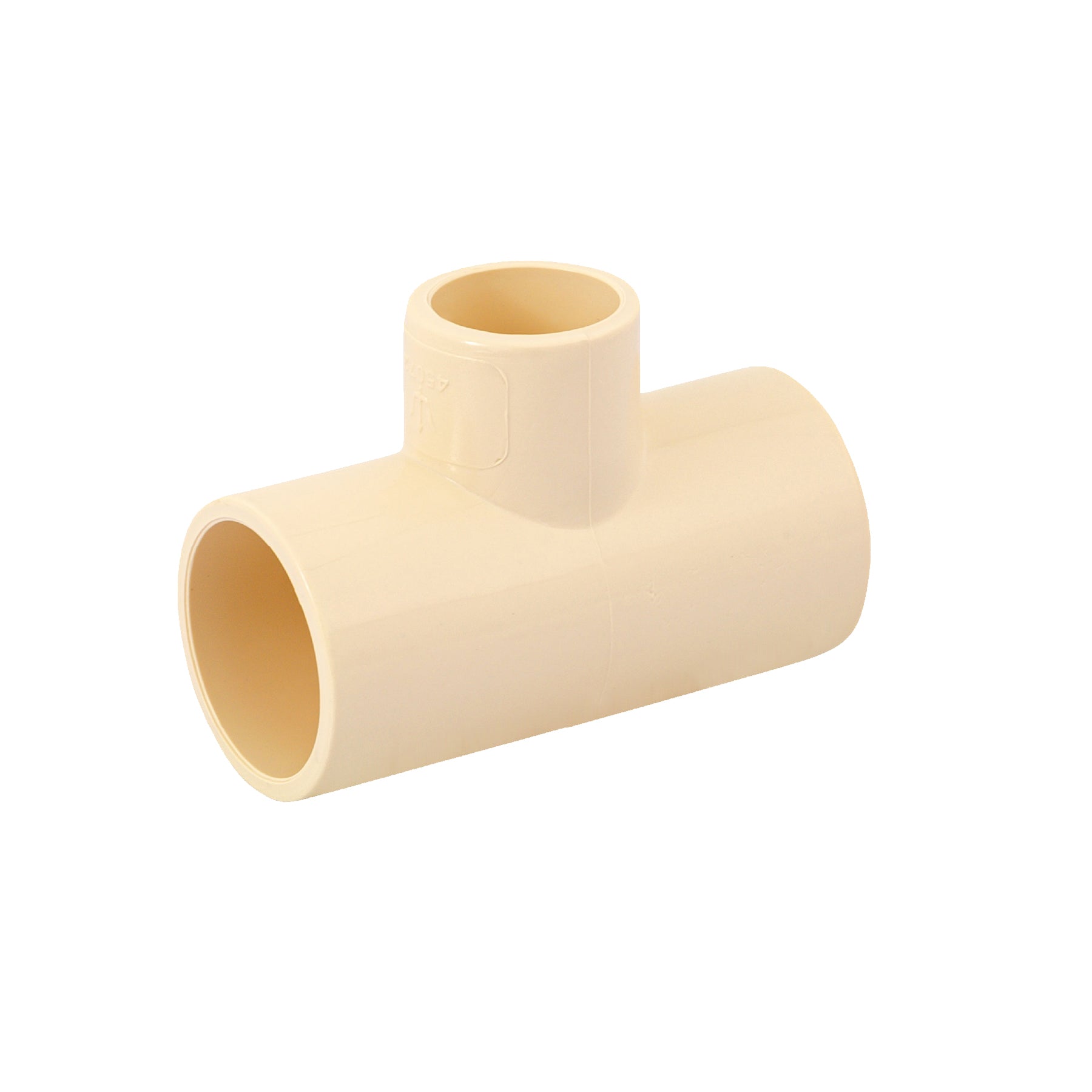Foset Hidroflow CPVC-722, Tee reducida de CPVC, 3/4″ x 3/4″ x 1/2″