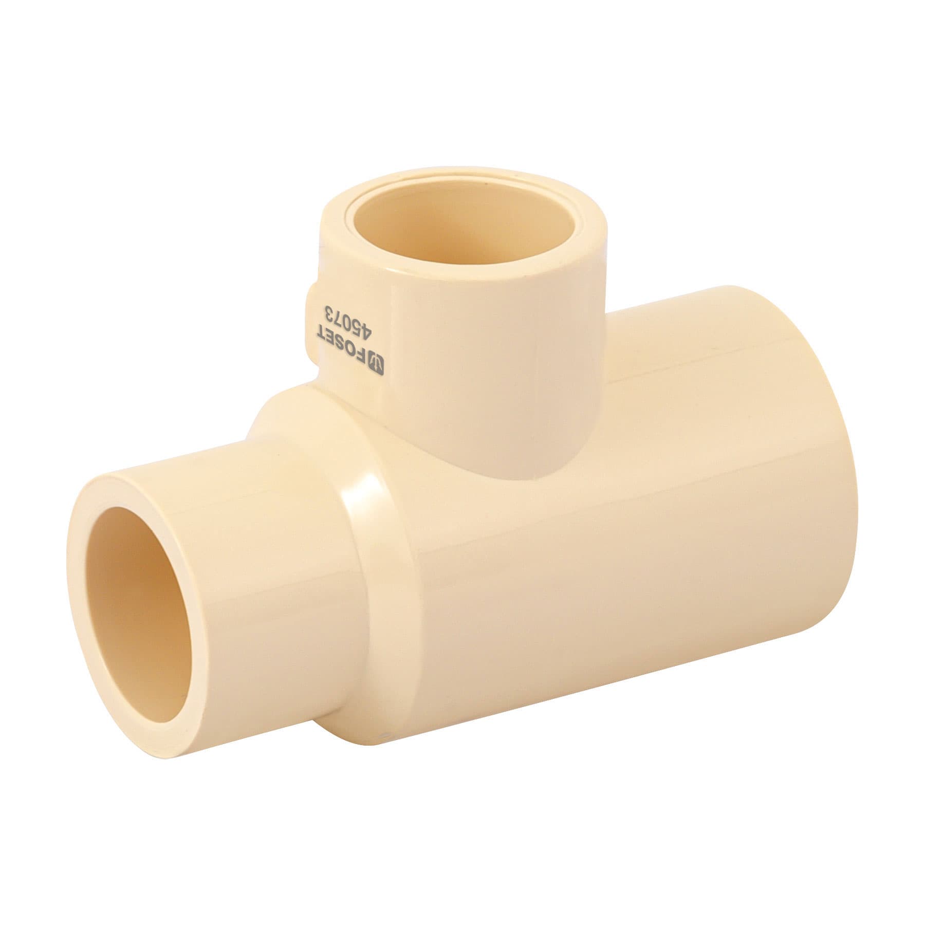 Foset Hidroflow CPVC-723, Tee reducida de CPVC, 3/4″ x 1/2″ x 1/2″