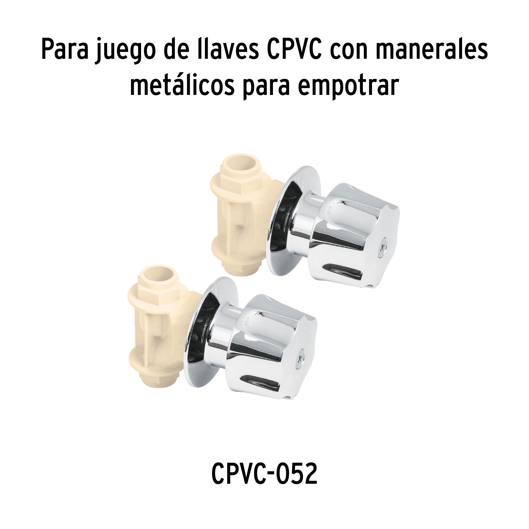 Foset CPVC-CARCE, Bolsa con 2 cartuchos cerámicos para llaves de empotrar de CPVC