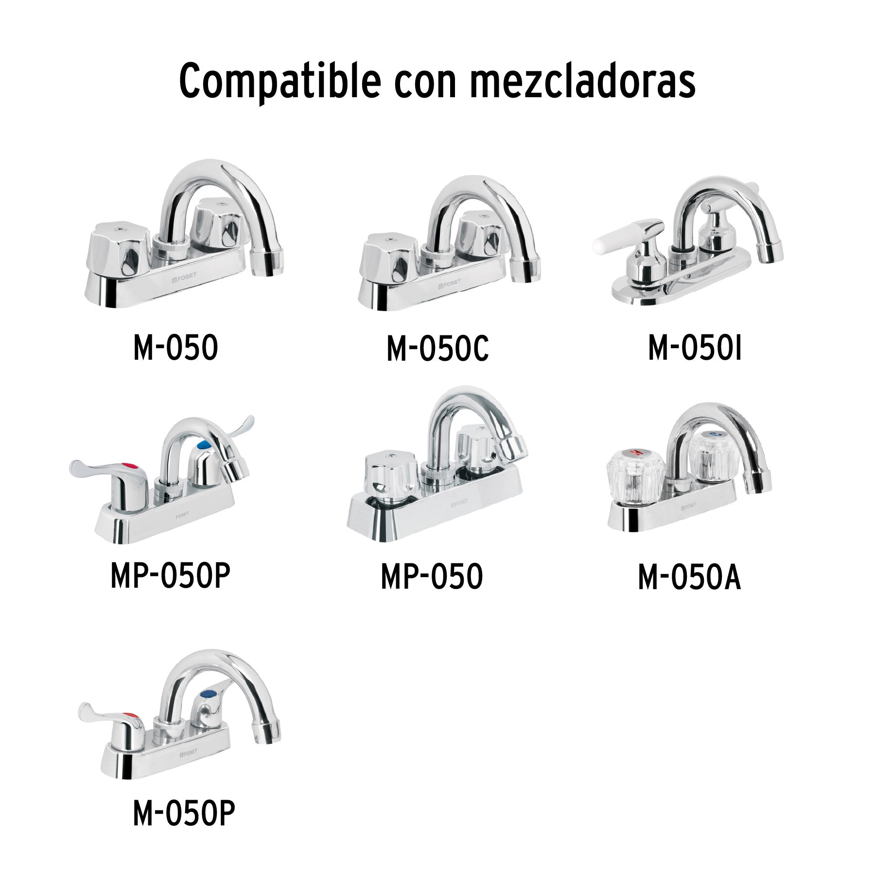 Foset Basic CR-050, Cuello curvo para mezcladora