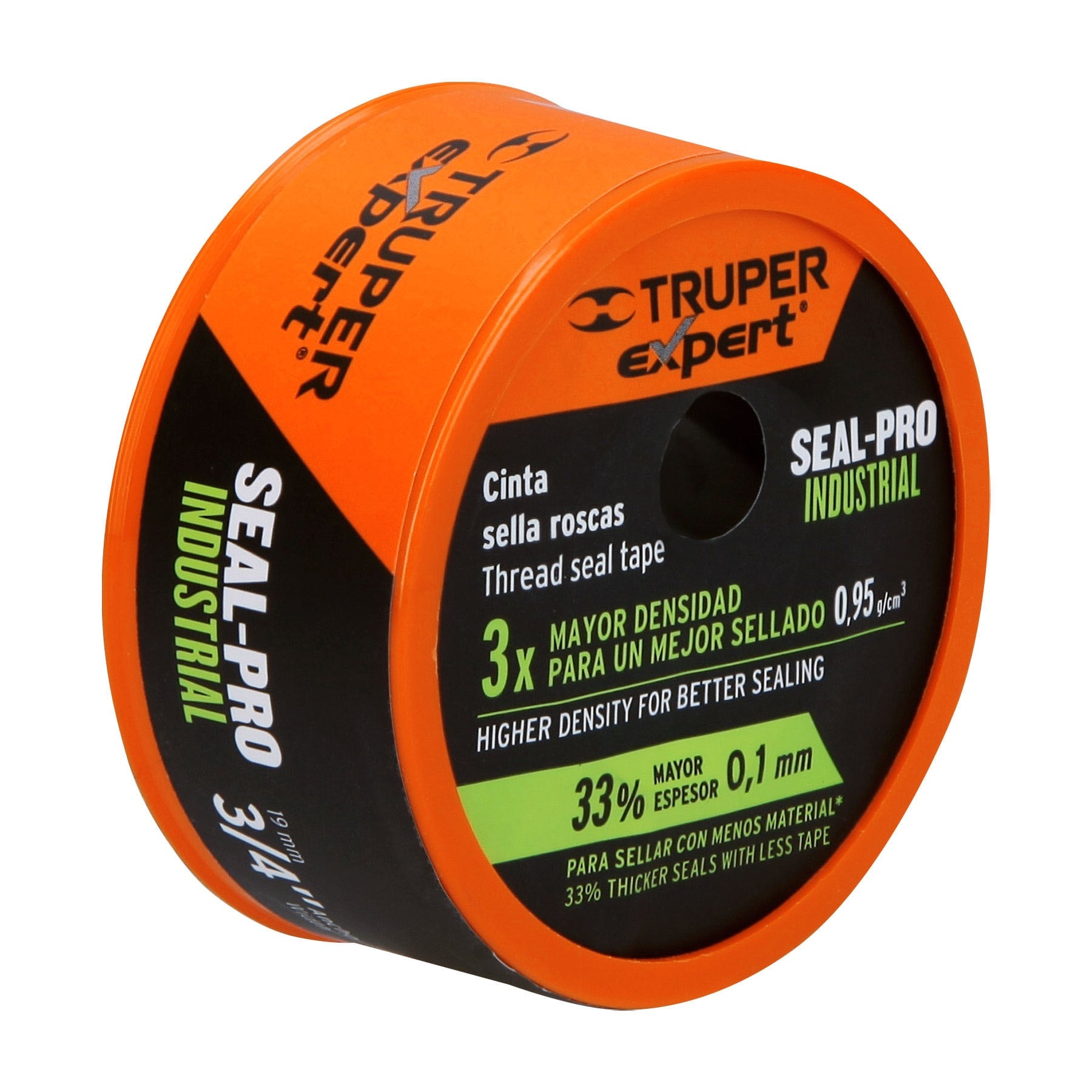 Truper CTF-3/4X13X, Cinta sella roscas, uso industrial, 13 m, 3/4″m, 1 pieza