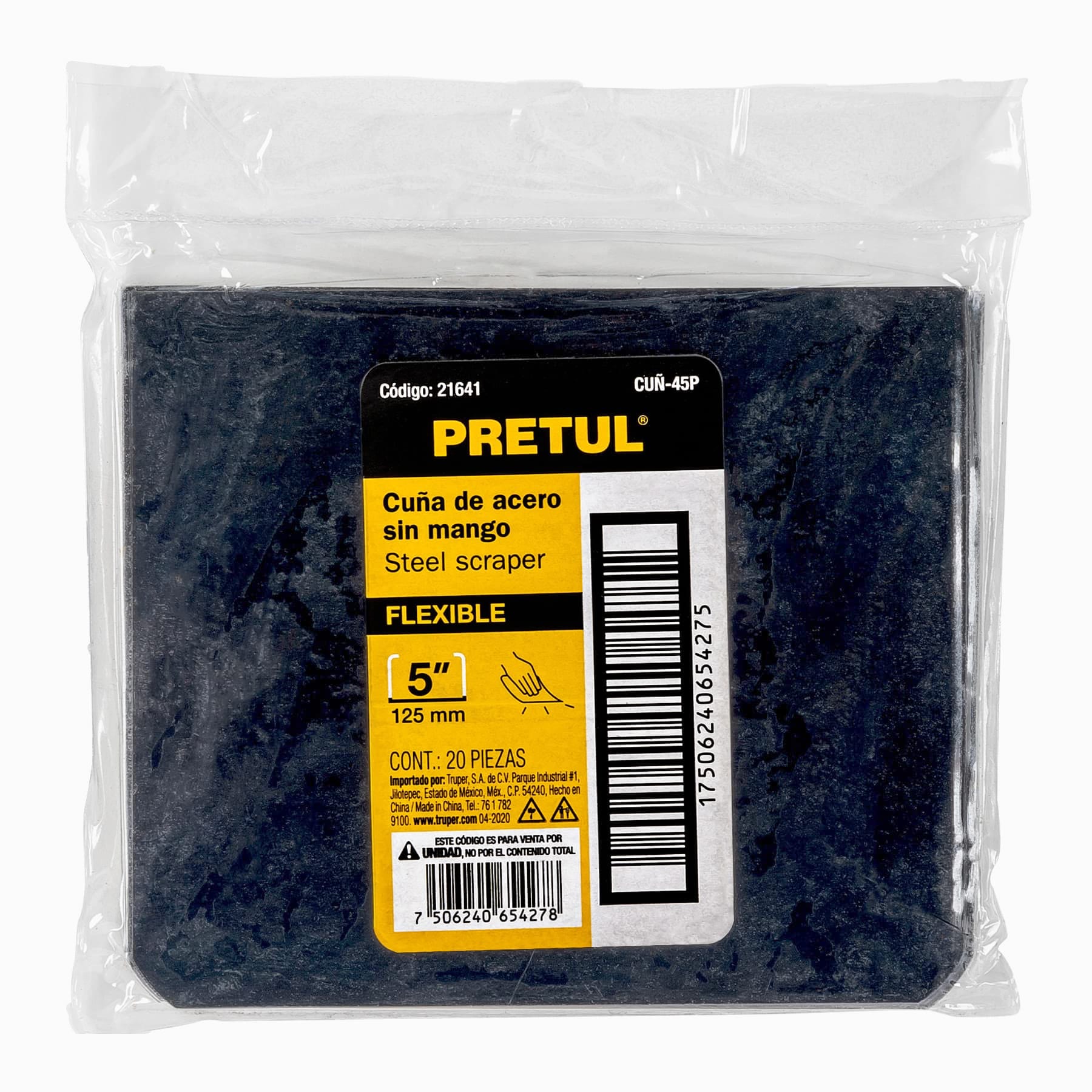 Cuña De 4 X 5' Sin Mango Pretul