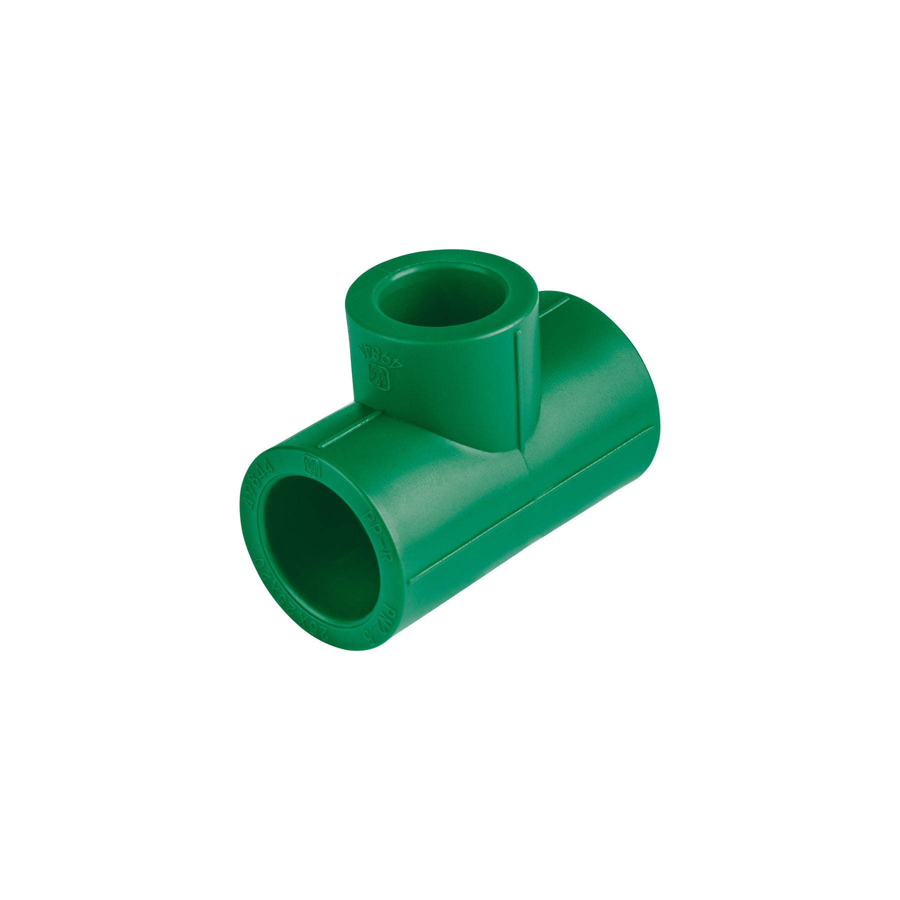 Foset Termoflow CV-722, Tee reducida de PP-R, 3/4″ x 3/4″ x 1/2″