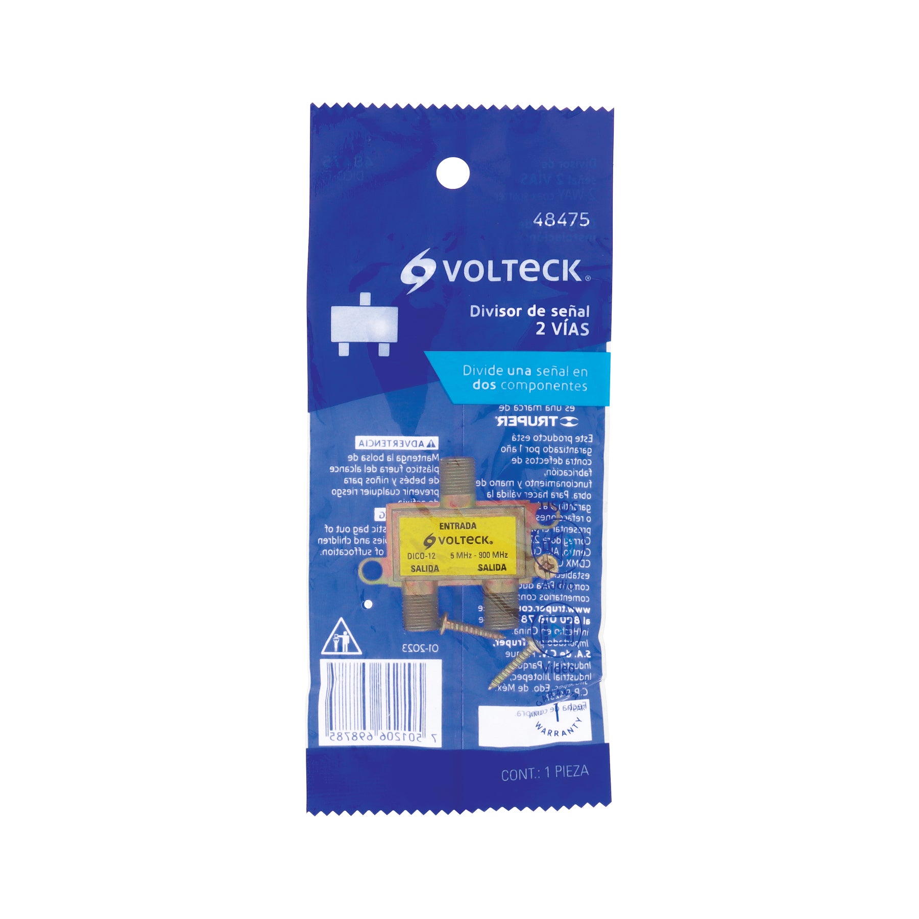 Volteck DICO-12, Divisor (splitter) de 2 salidas