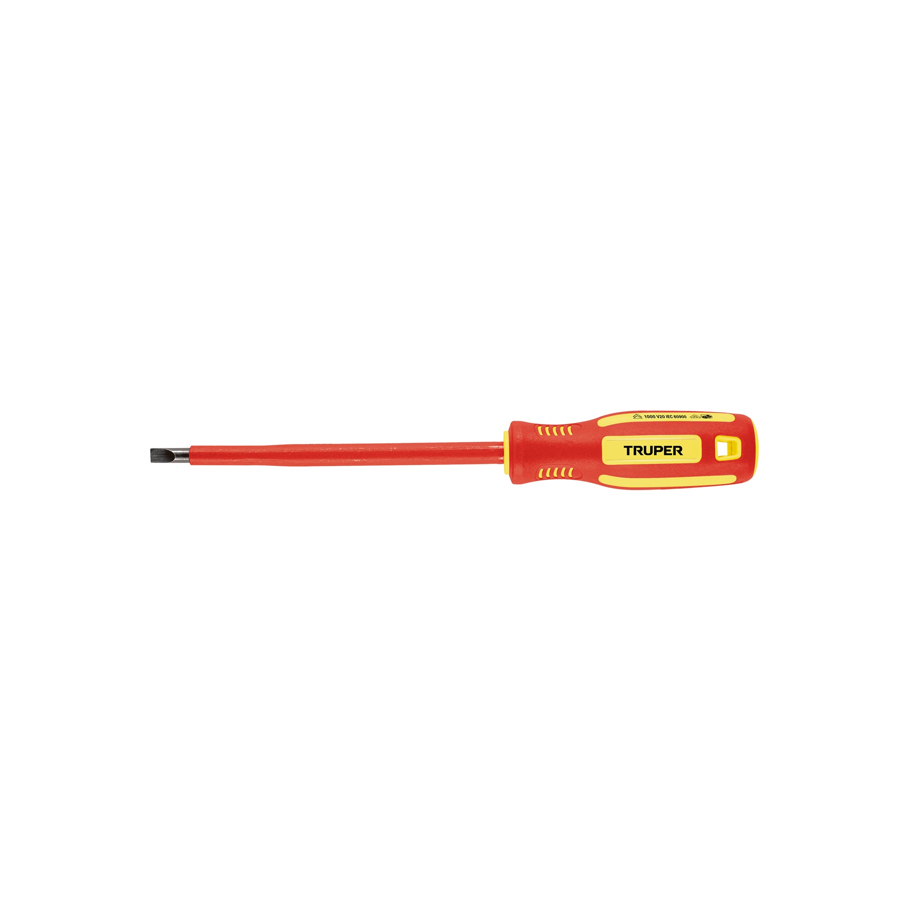 Truper DR-1/4X6D, Desarmador dieléctrico plano 1/4″ x 6″