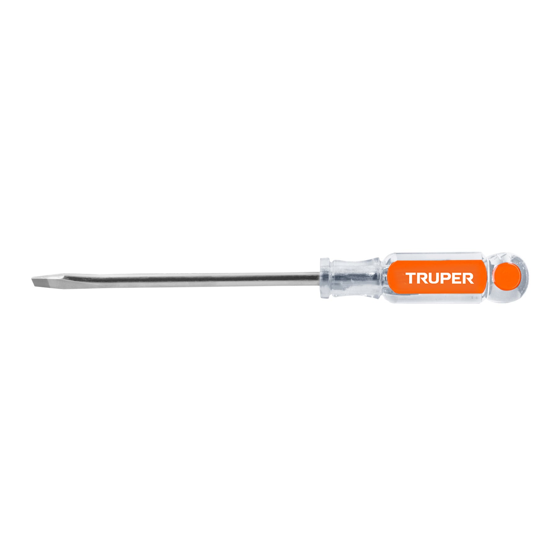 Truper DR-5/16X6, Desarmador plano, mango de acetato, 5/16″ x 6″
