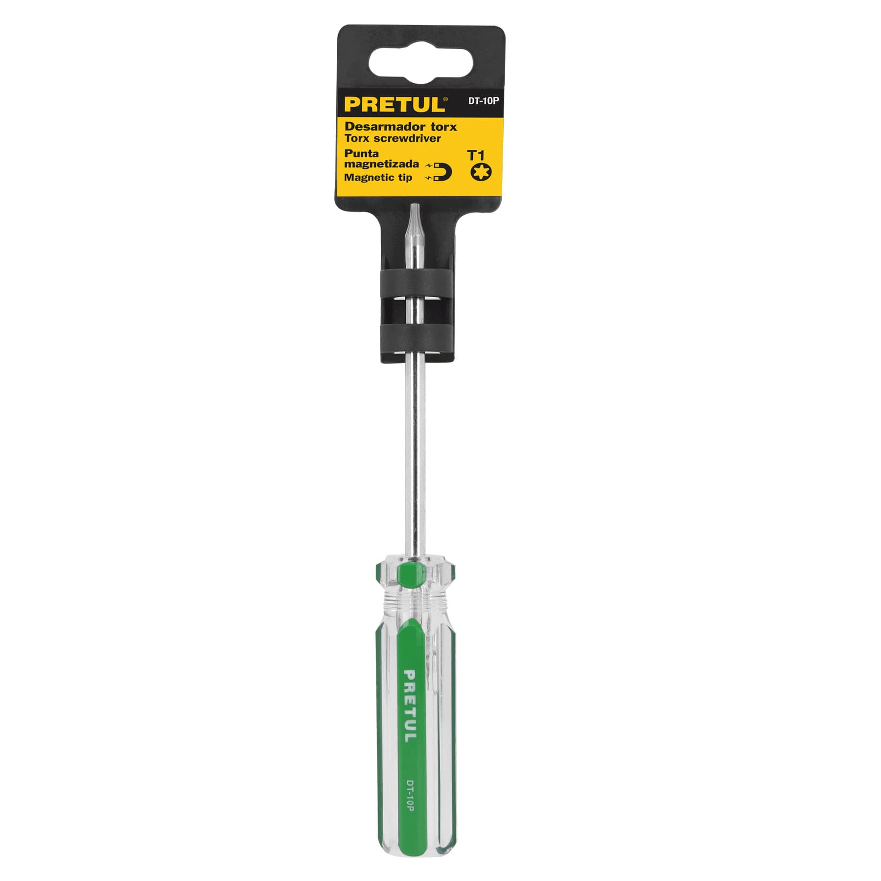 Pretul DT-10P, Desarmador punta Torx T 10 mango de PVC Pretul