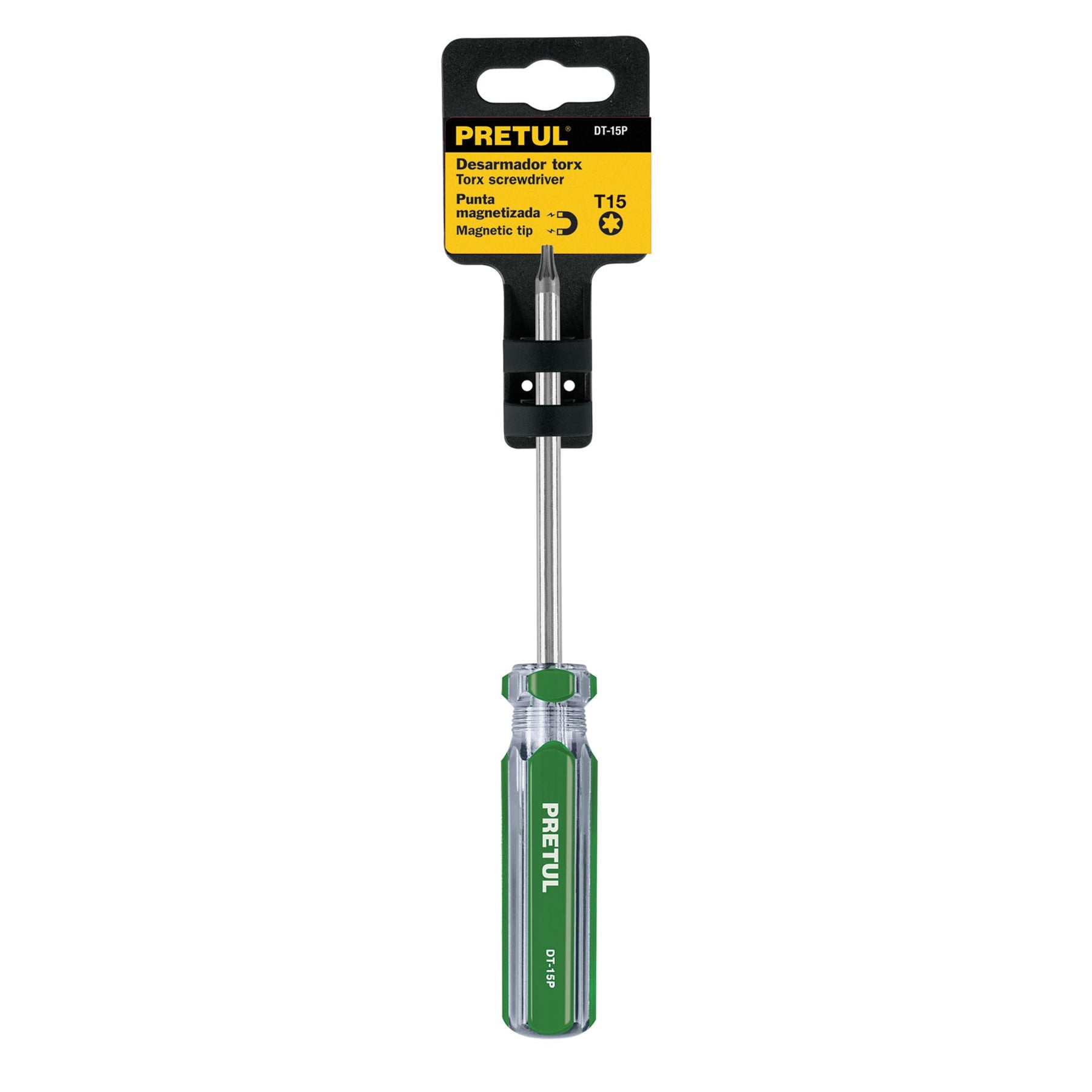 Pretul DT-15P, Desarmador punta Torx T 15 mango de PVC Pretul