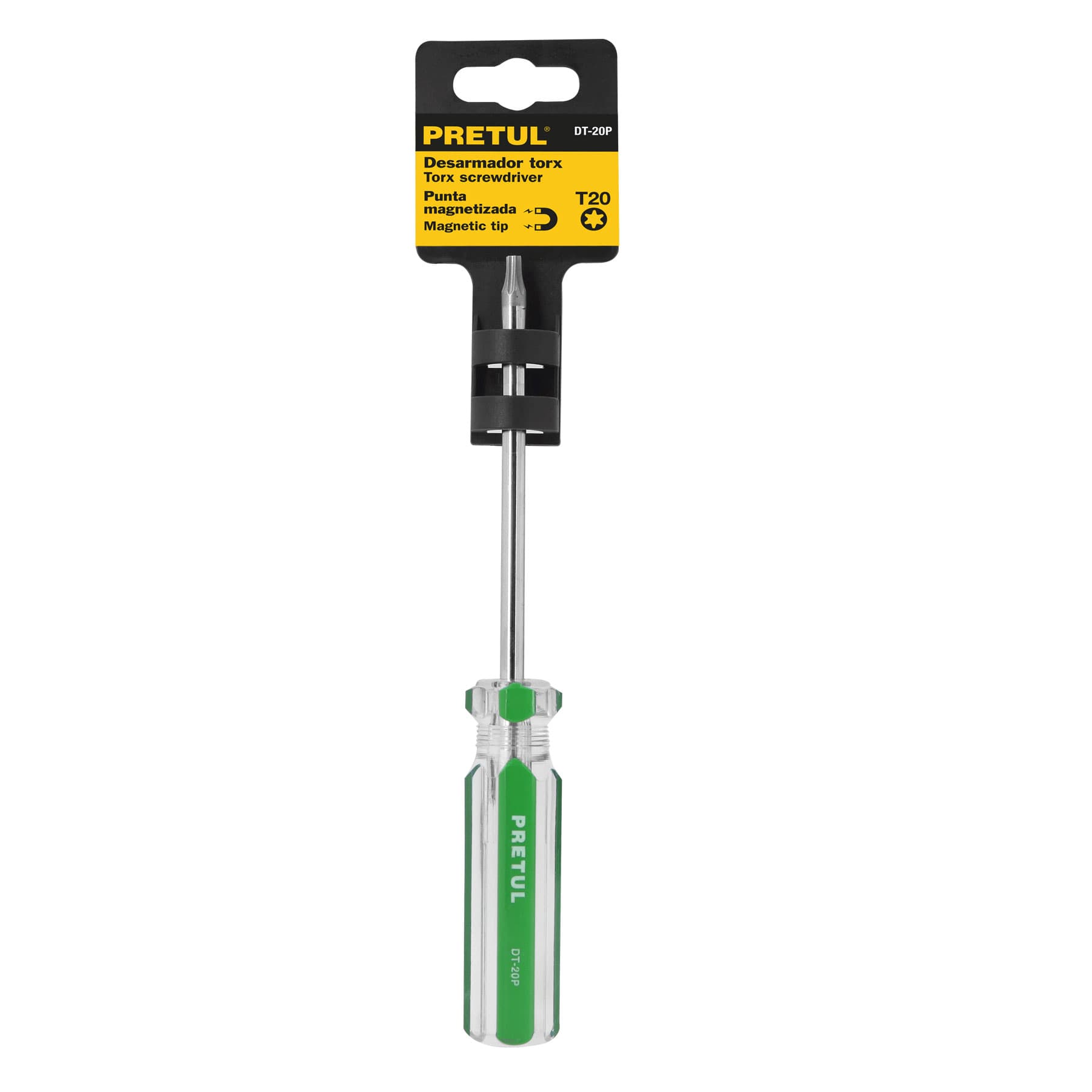 Pretul DT-20P, Desarmador punta Torx T 20 mango de PVC Pretul