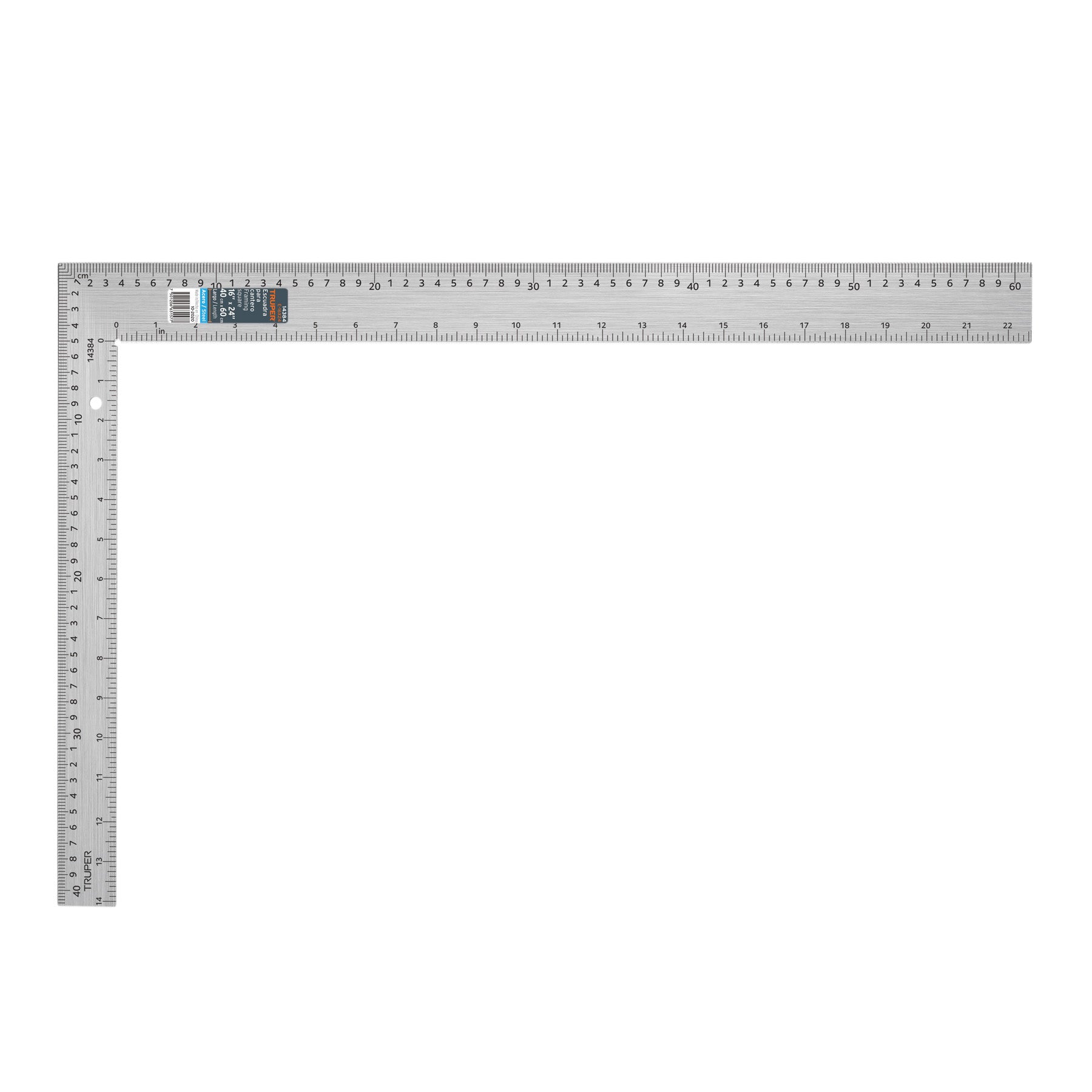 Truper E-16X24, Escuadra para cantero, cantos rectificados, 16″x24″