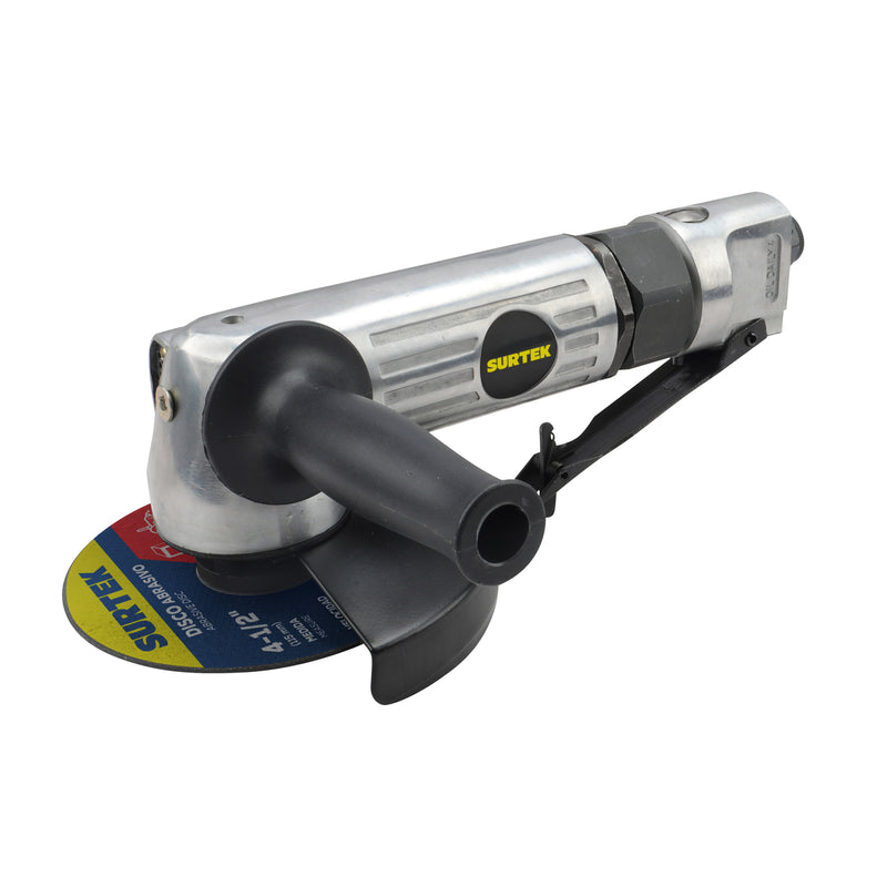 Esmeriladora neumática angular para discos con diámetro de 4" 11,000 RPM Surtek