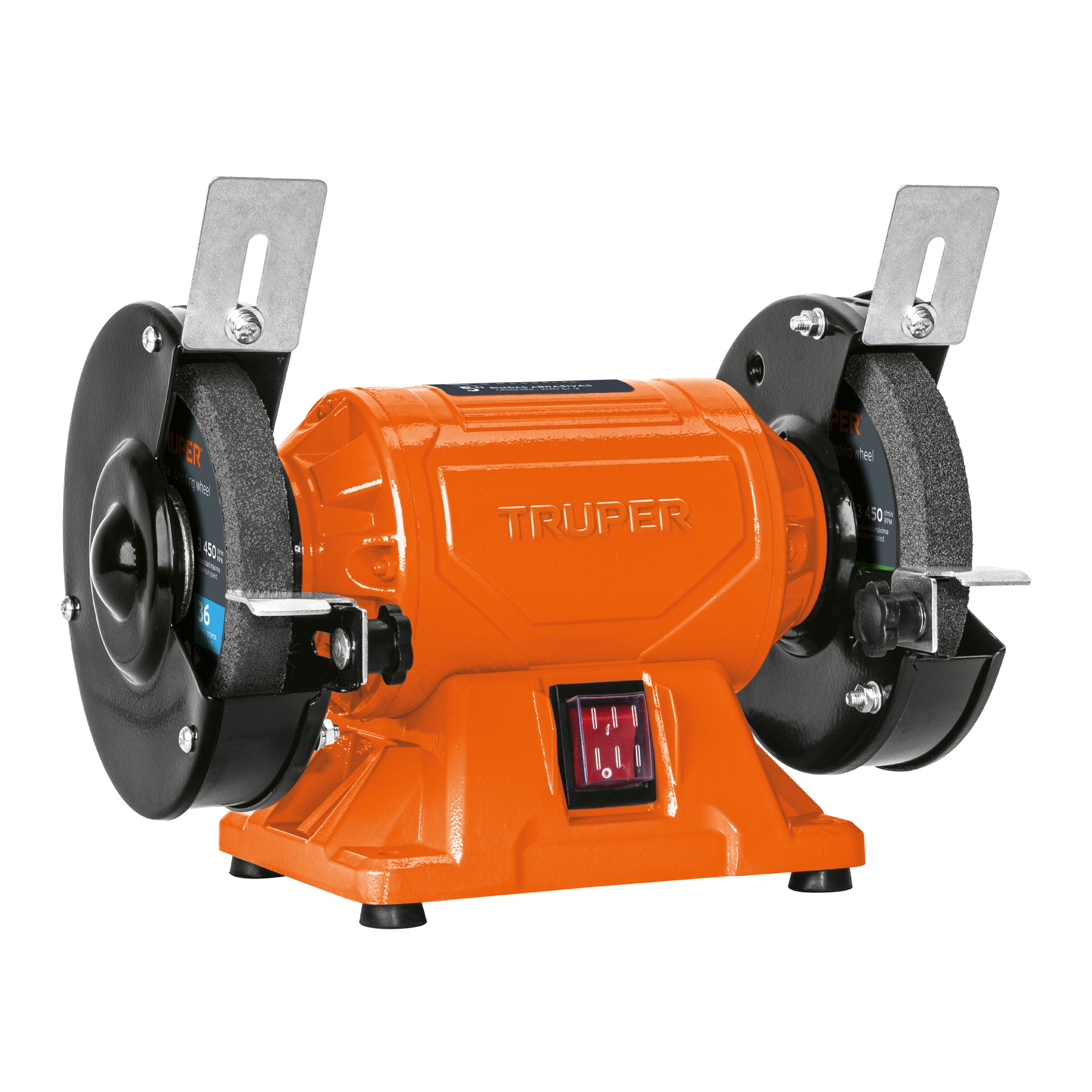 Esmeril de banco de 5" de 1/4 HP (185 W), TRUPER EBA-5