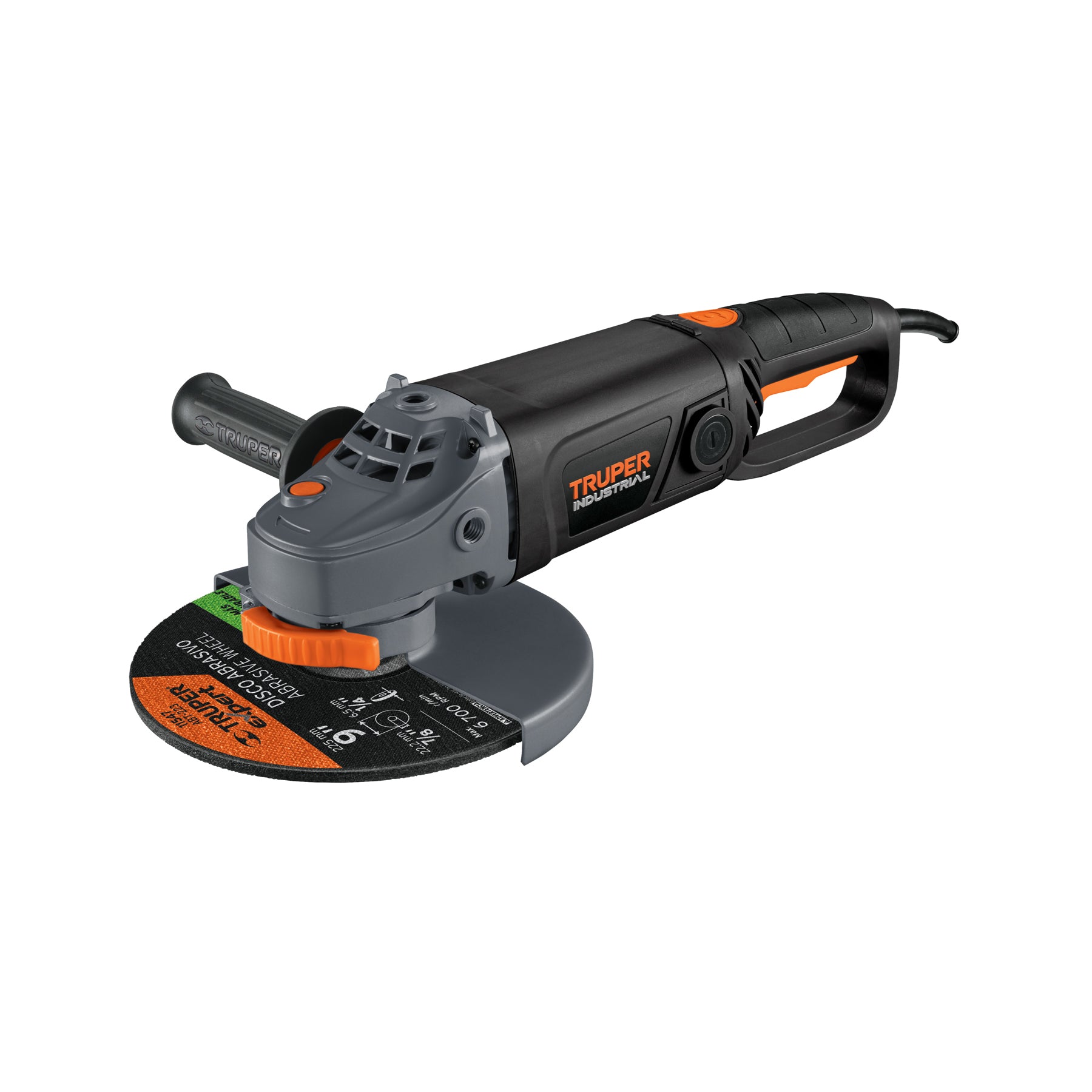 Truper ESMA-9N3, Esmeriladora angular 9″, industrial, 2000 W