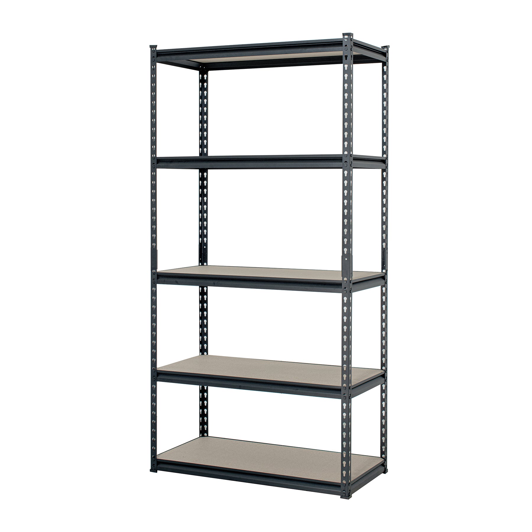 Estante metálico 5 repisas MDP cap. 60 Kg,180x45x90, PRETUL ESME-601, Fácil armado, no requiere herramienta