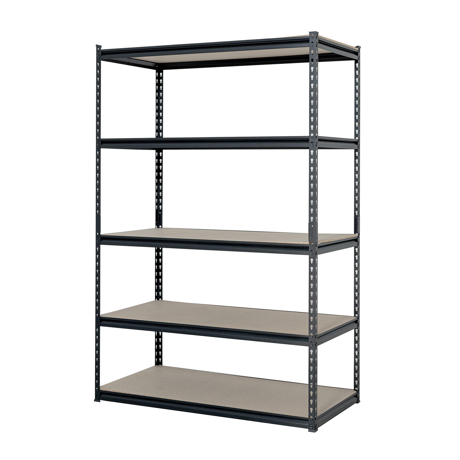 Estante metálico 5 repisas MDP cap. 60 Kg,180x60x120, PRETUL ESME-602, Fácil armado, no requiere herramienta