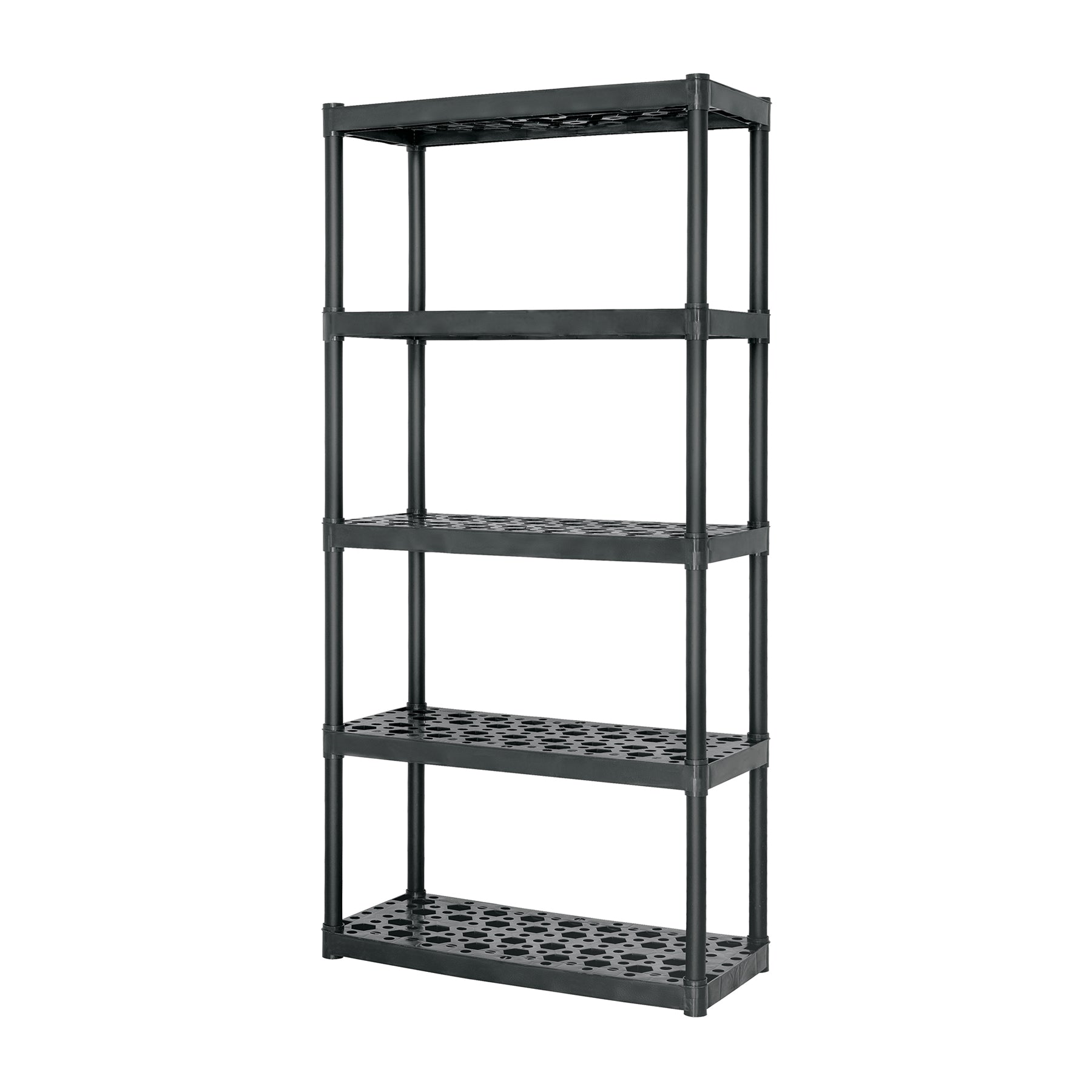 Estante plástico uso rudo 5 rep/cap. 70 Kg, 185x43x91,TRUPER EST-5, Fácil armado, no requiere herramientas