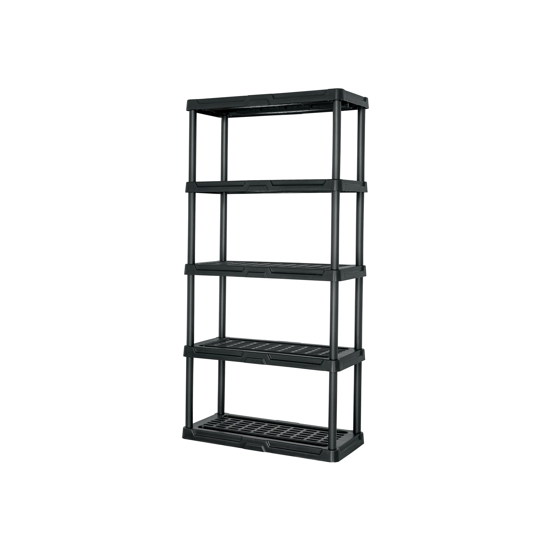 Estante plástico 5 repisas cap. 35 Kg, 180x44x92, PRETUL EST-5P, Fácil armado, no requiere herramienta