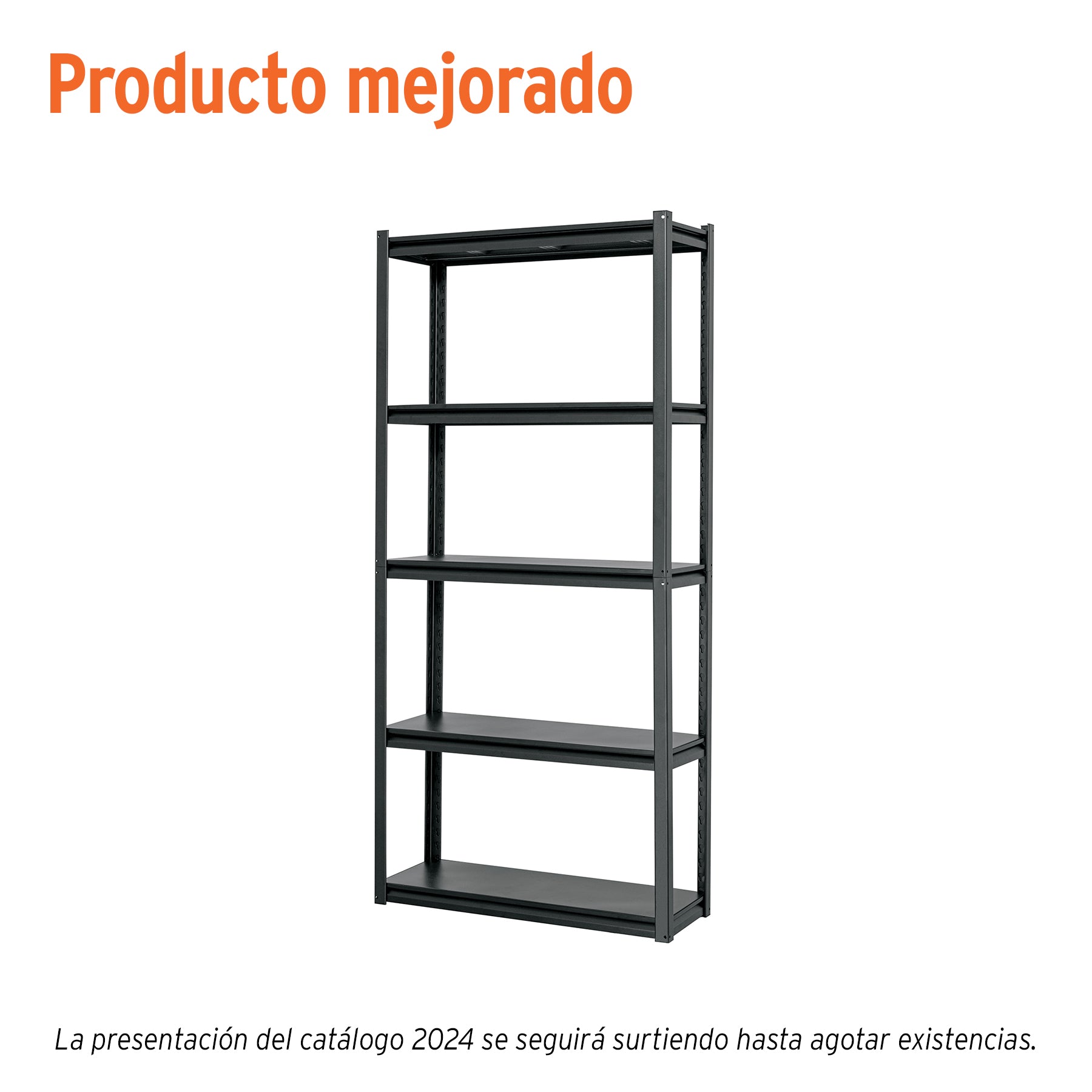 Estante metálico 5 repisas capacidad 80 Kg,180x30x85, TRUPER ESTM-530, Fácil armado, no requiere herramienta