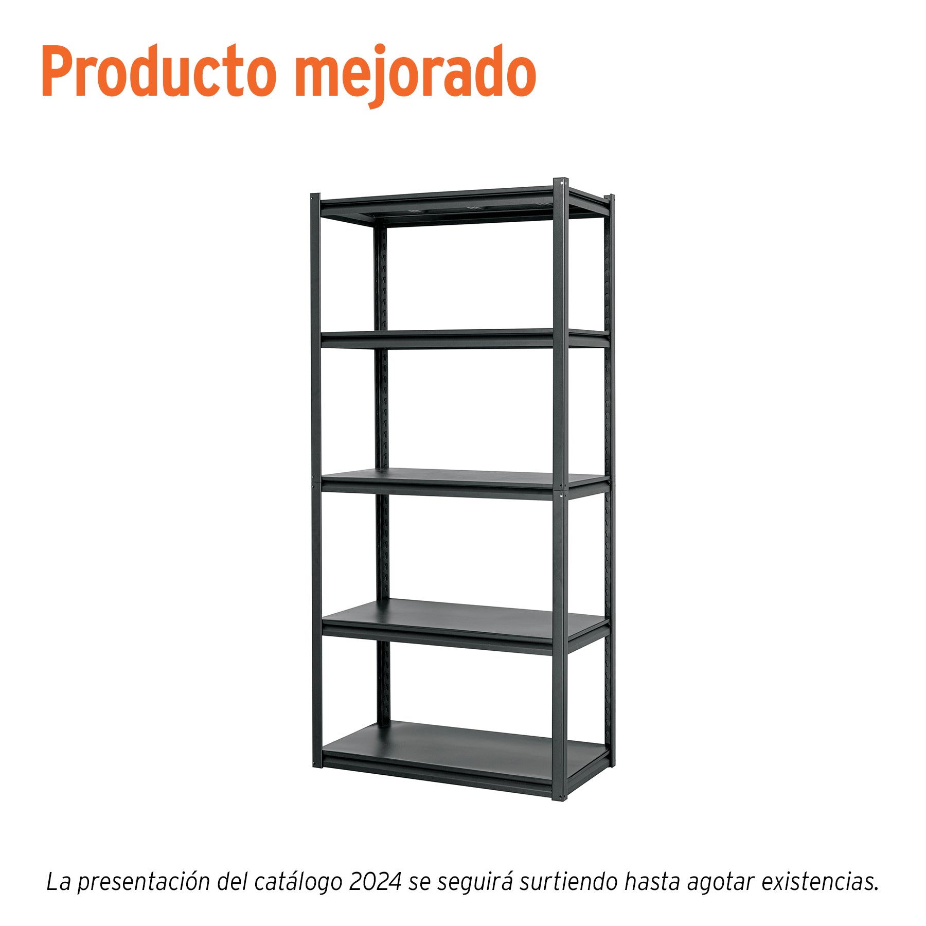 Estante metálico 5 repisas capacidad 80 Kg,180x45x85, TRUPER ESTM-545, Fácil armado, no requiere herramienta