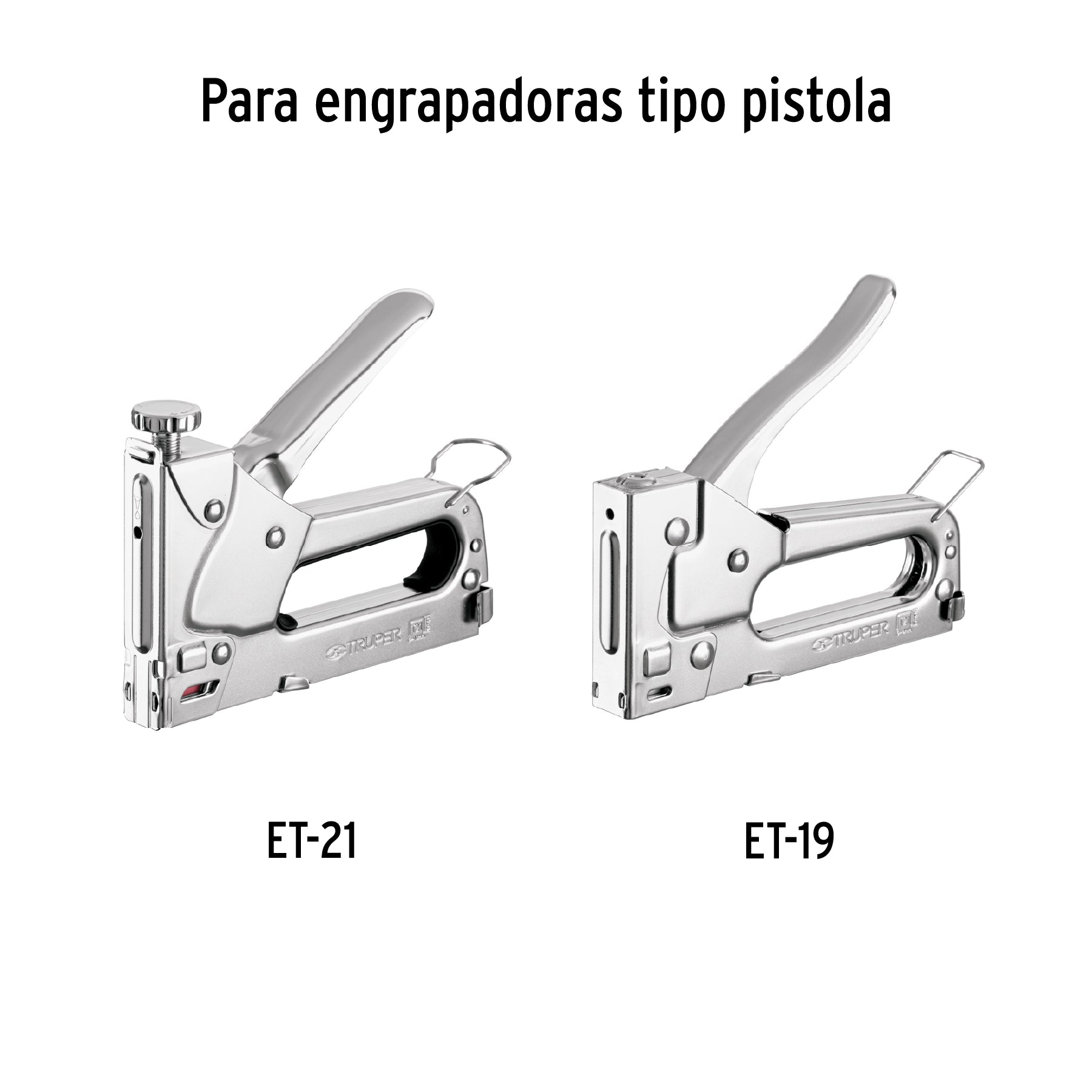 Truper ET-21-1/4, Grapas para ET-21, 1/4″, caja con 1000 piezas