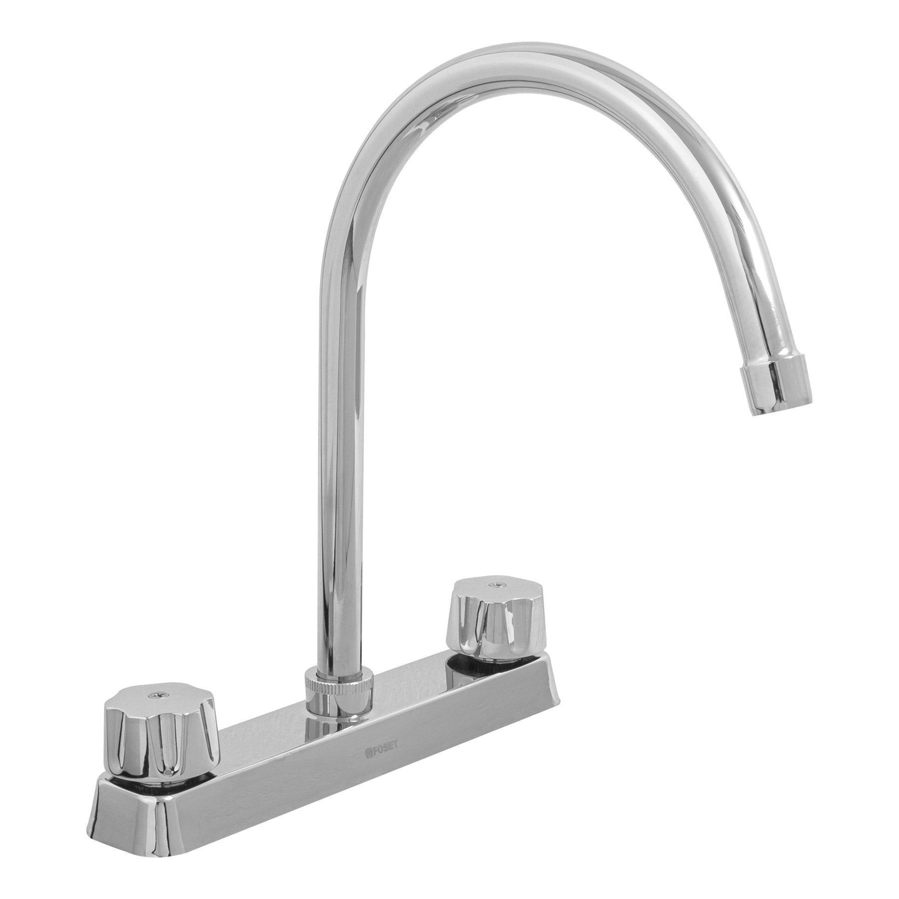 Foset Basic F-320-C Mezcladora p/fregadero, hexagonal, curvo, compresión,Basic