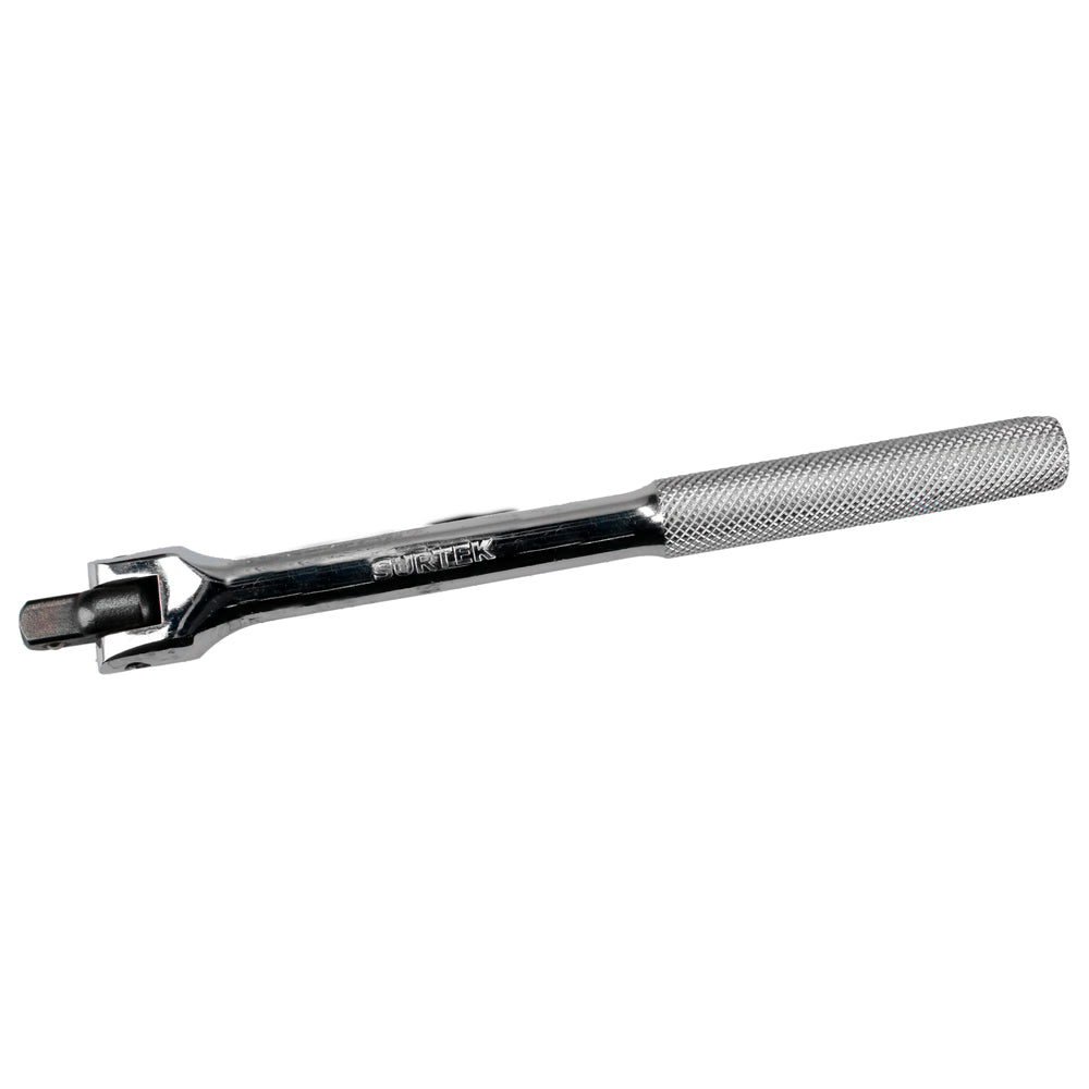 Mango articulado cromado para dado cuadro de 3/8" de 7" Surtek