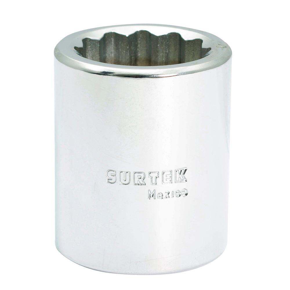 Dado cuadro de 3/4", 12 puntas, en pulgadas, 1" Surtek