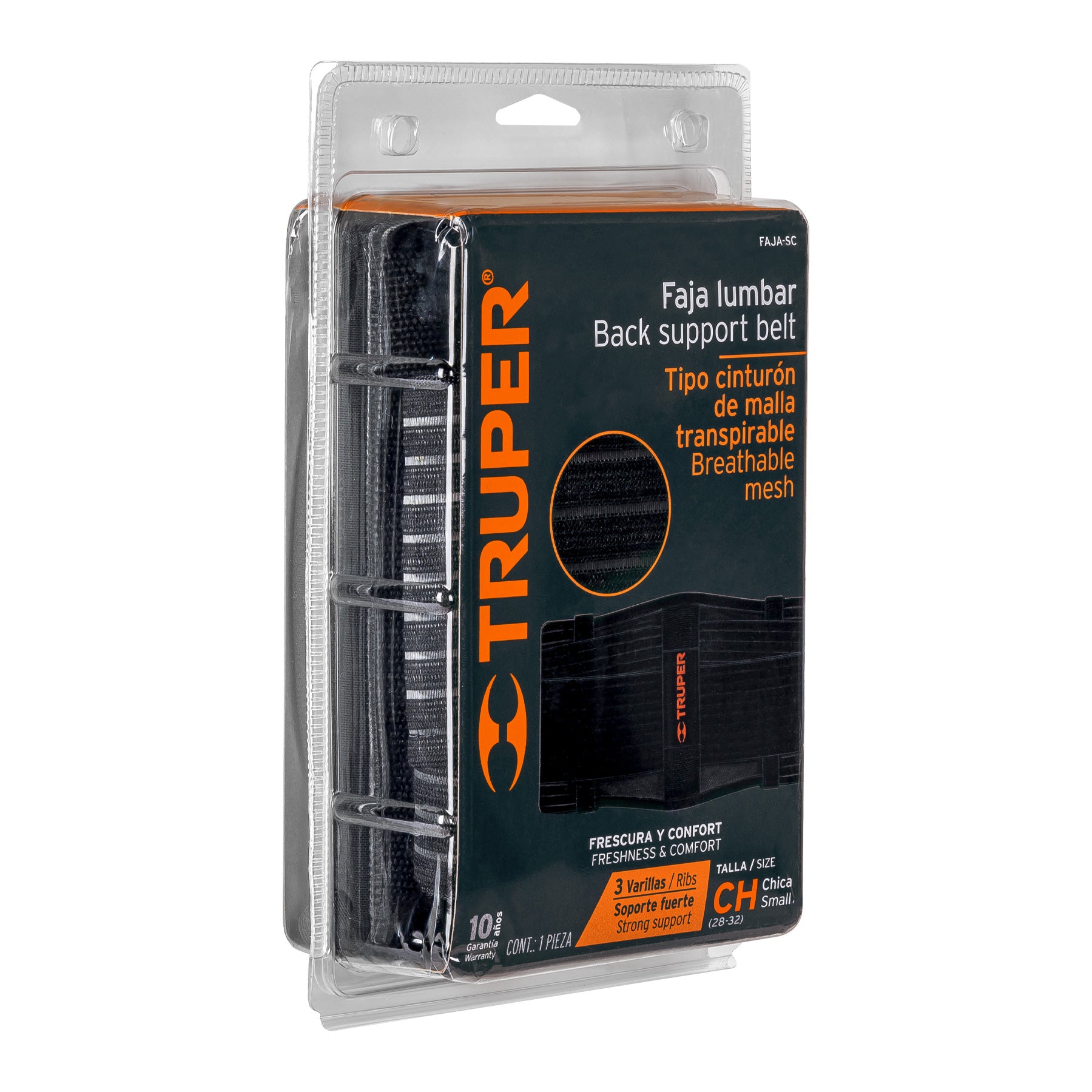 Truper FAJA-SC, Faja cinturón, de malla, talla chica