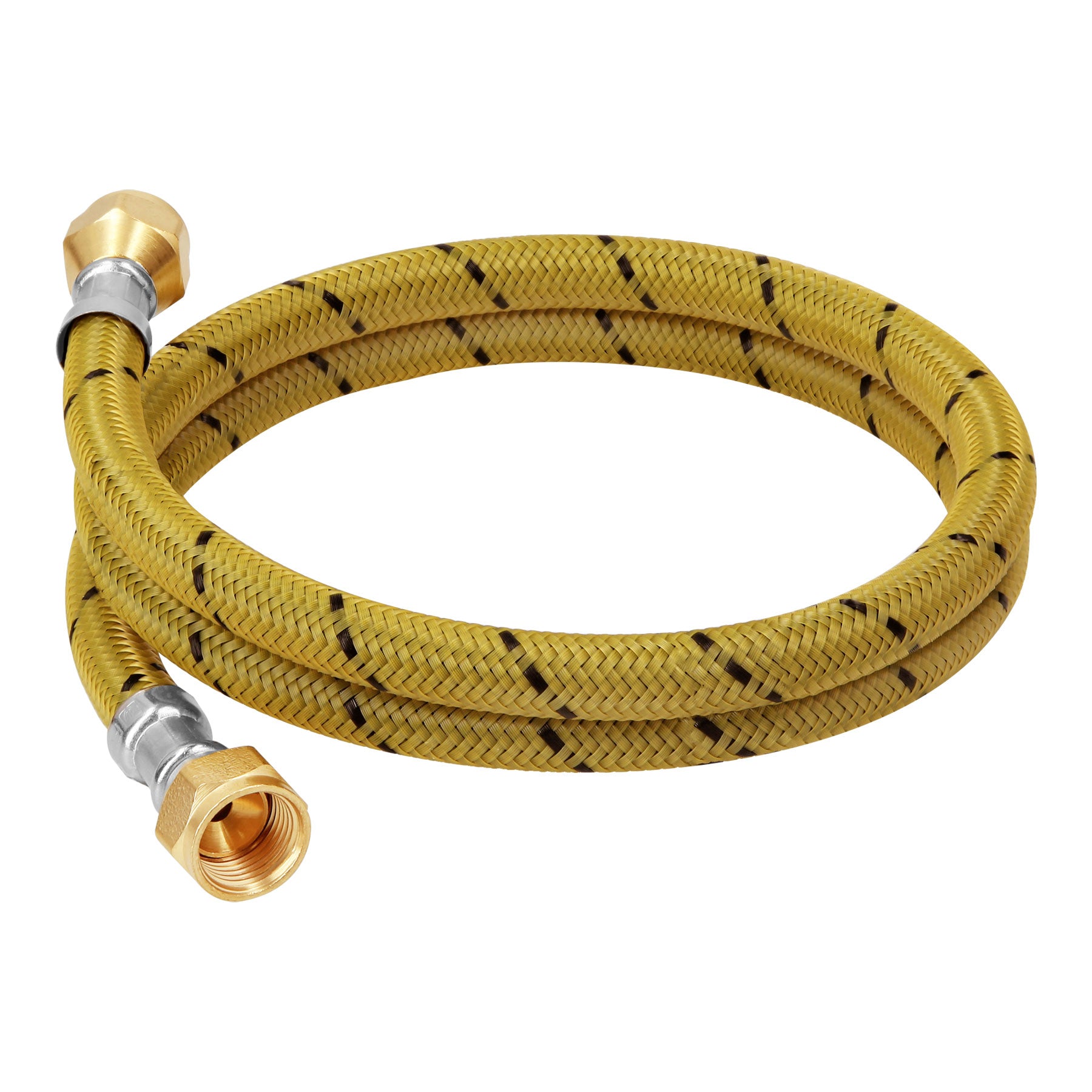 Foset FGA-10V, Manguera flexible de 100 cm para gas, trenzado con vinilo