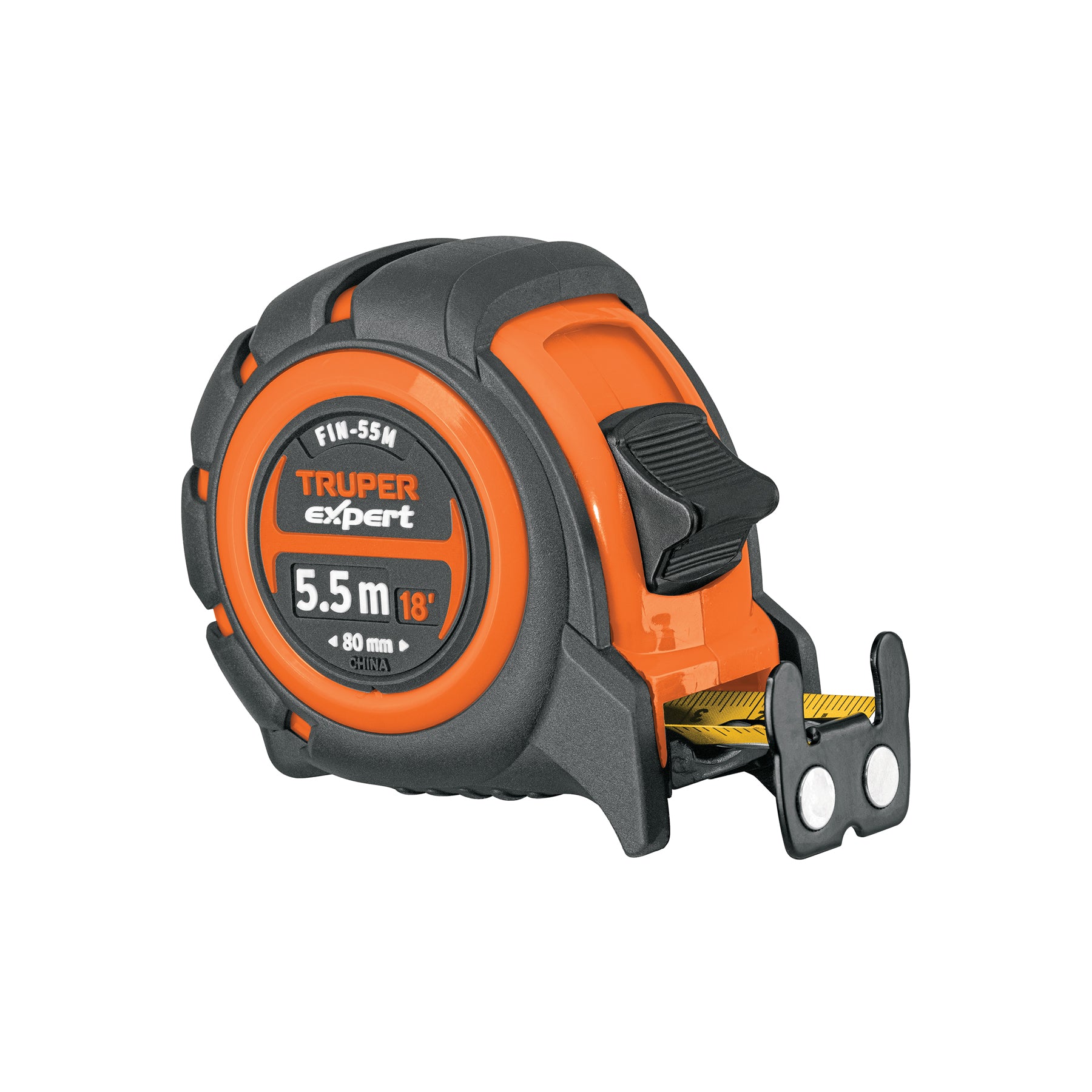 TRUPER Industrial Flexómetro, cinta de 18.0 ft, 0.984 in