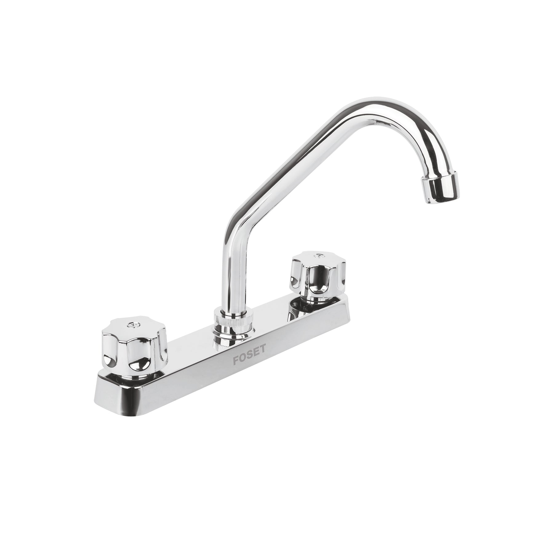 Foset Basic FP-317, Mezcladora acero inoxidable 8″ para fregadero, cuello corto