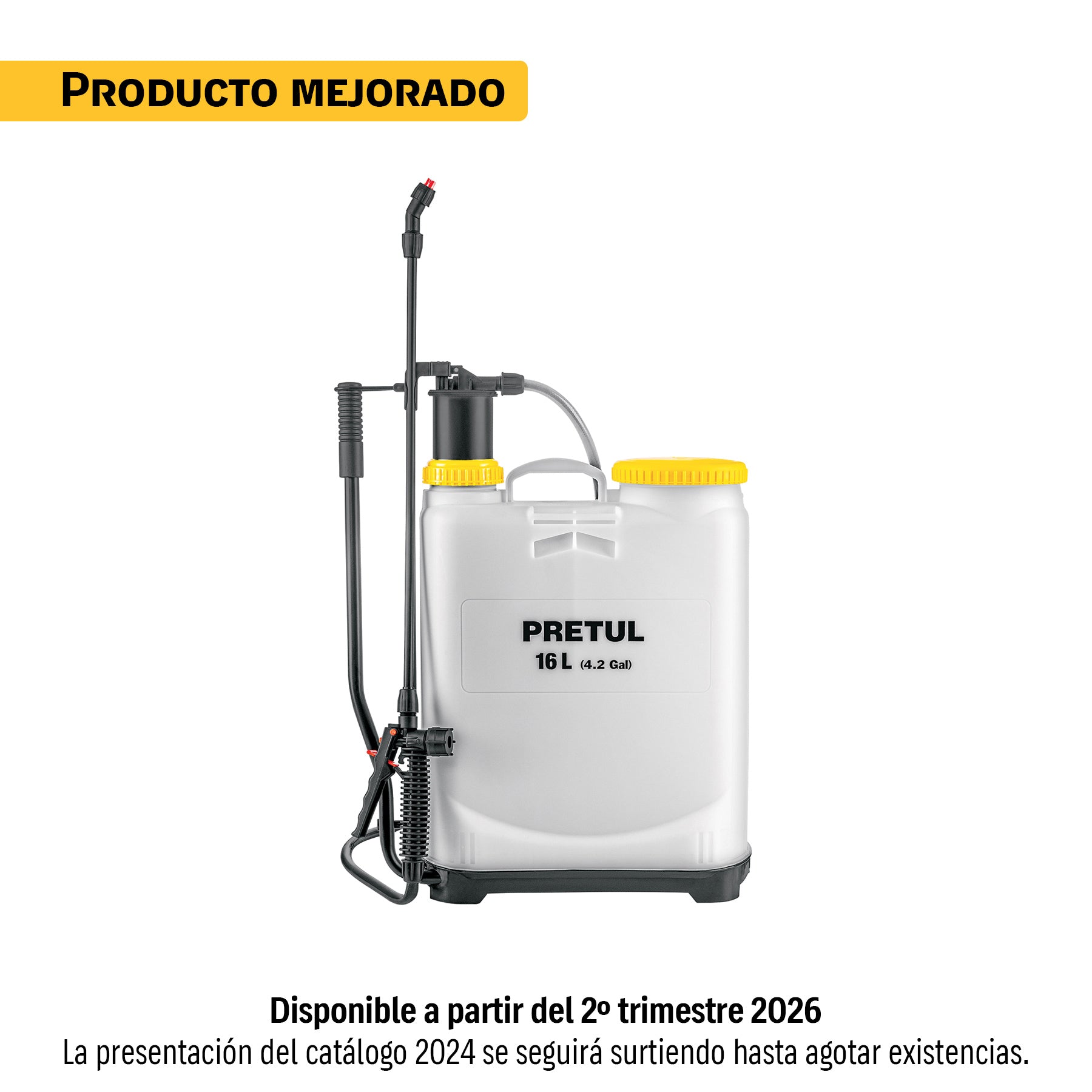 Fumigador de 16 L manual de mochila, PRETUL FUM-16P