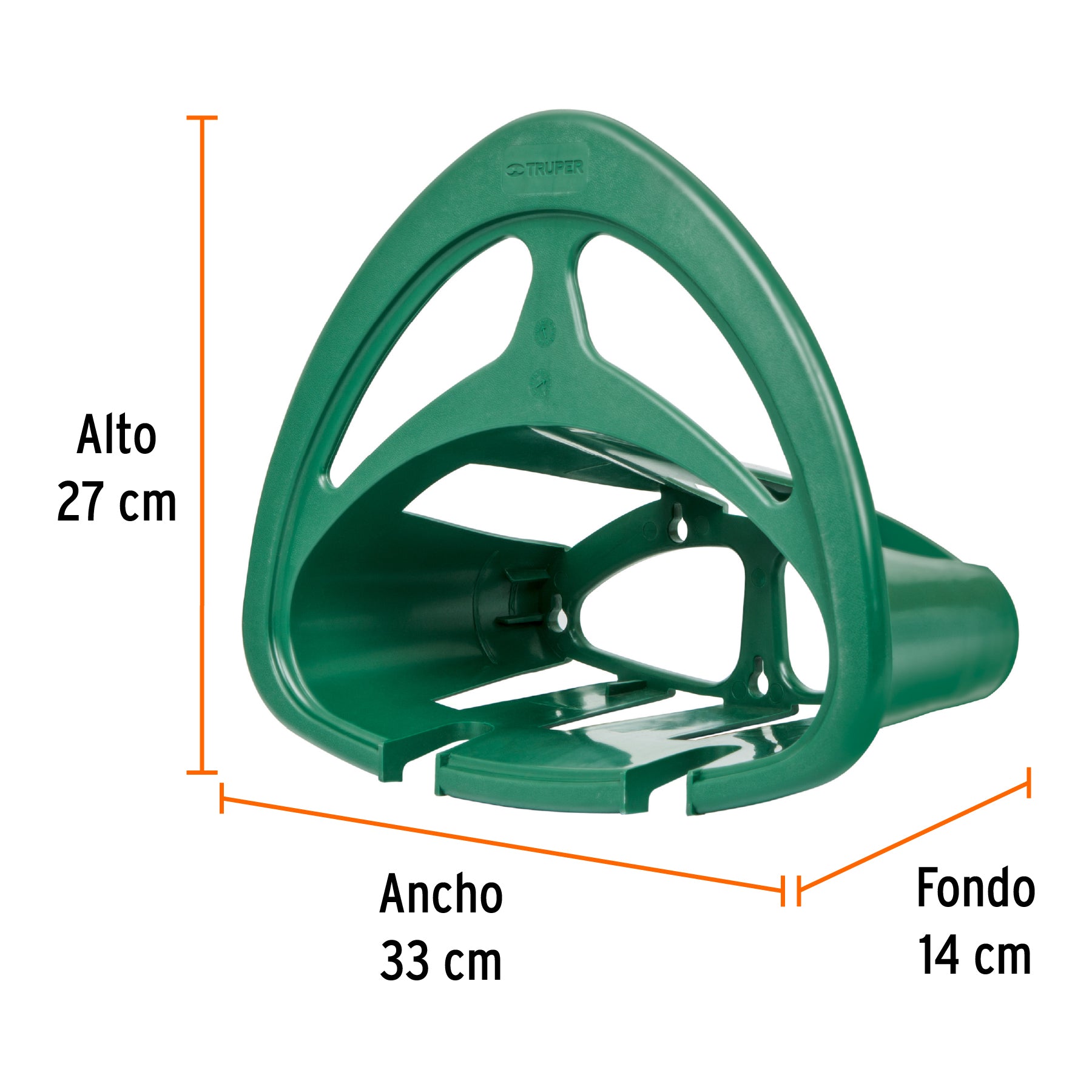 Portamanguera de plástico verde, TRUPER GAN-MAV