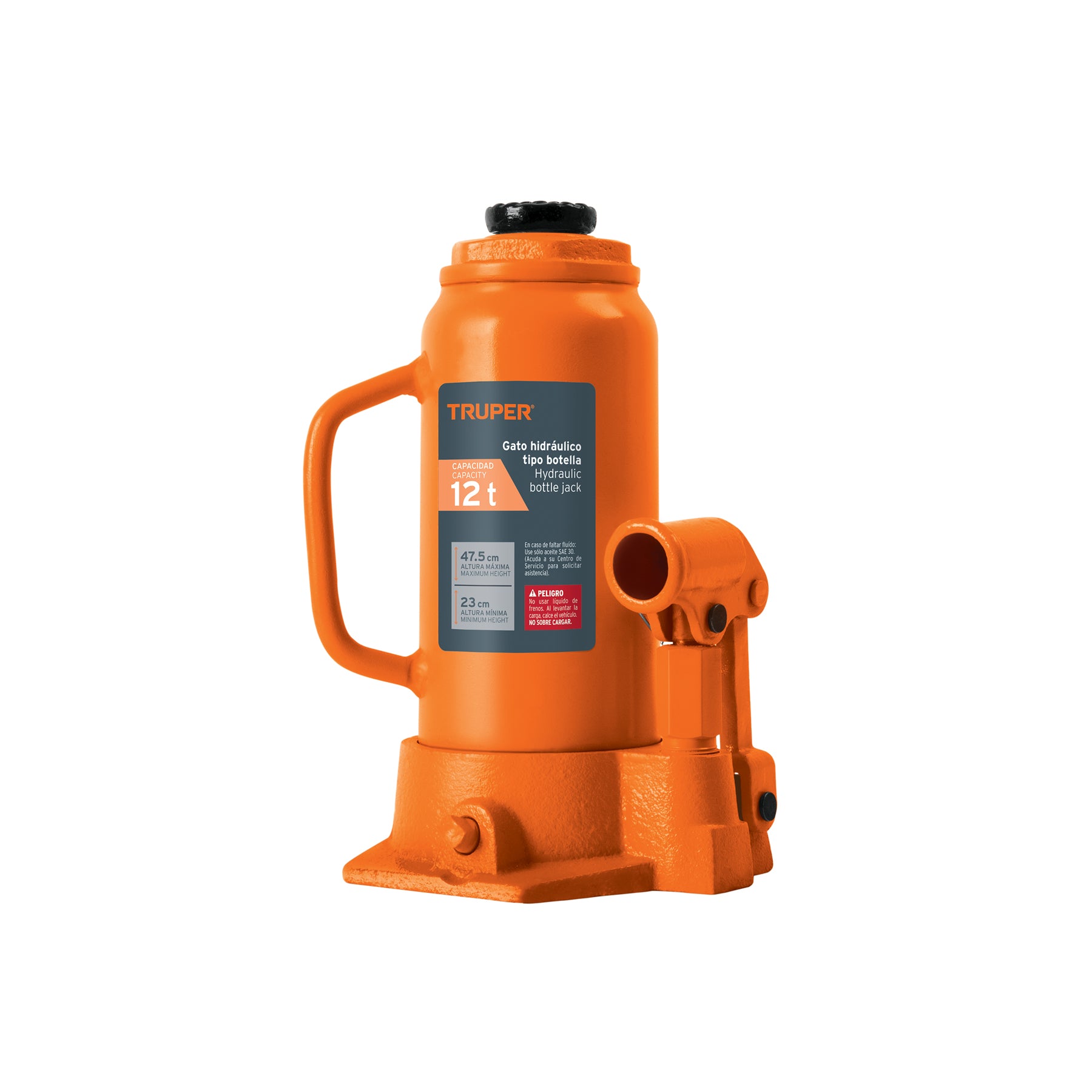 Gato hidráulico de botella de 12 Ton, TRUPER GAT-12