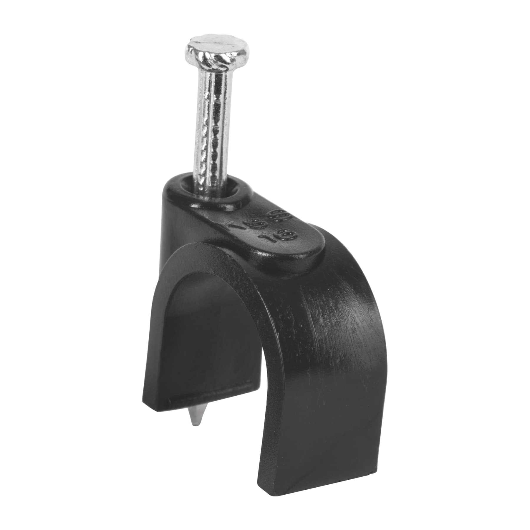 Volteck GCU-16N, Bolsa con 20 grapas negras de 16 mm para cable redondo